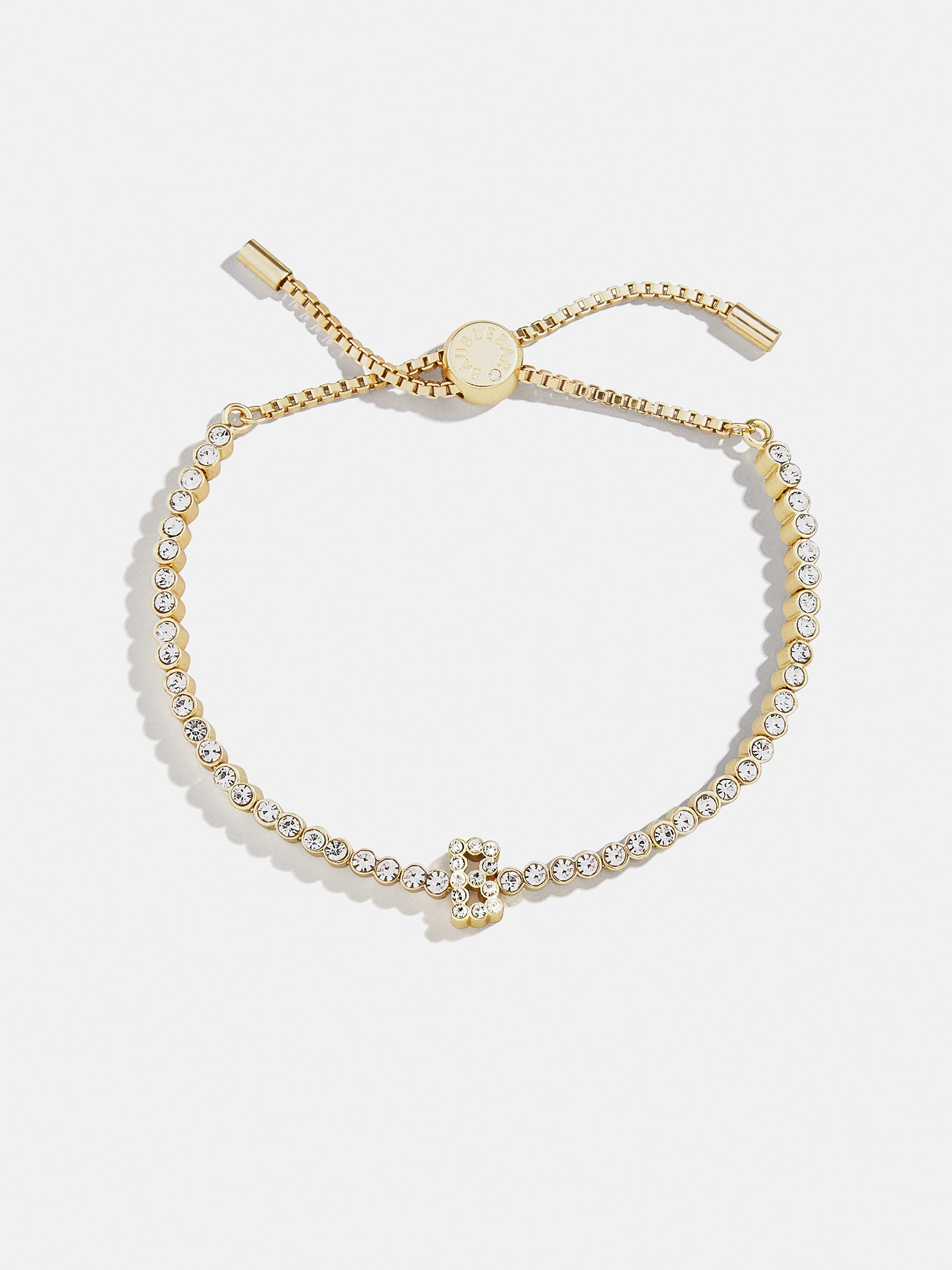 Tennis Initial Bracelet - Gold/Pav?? - Image 5