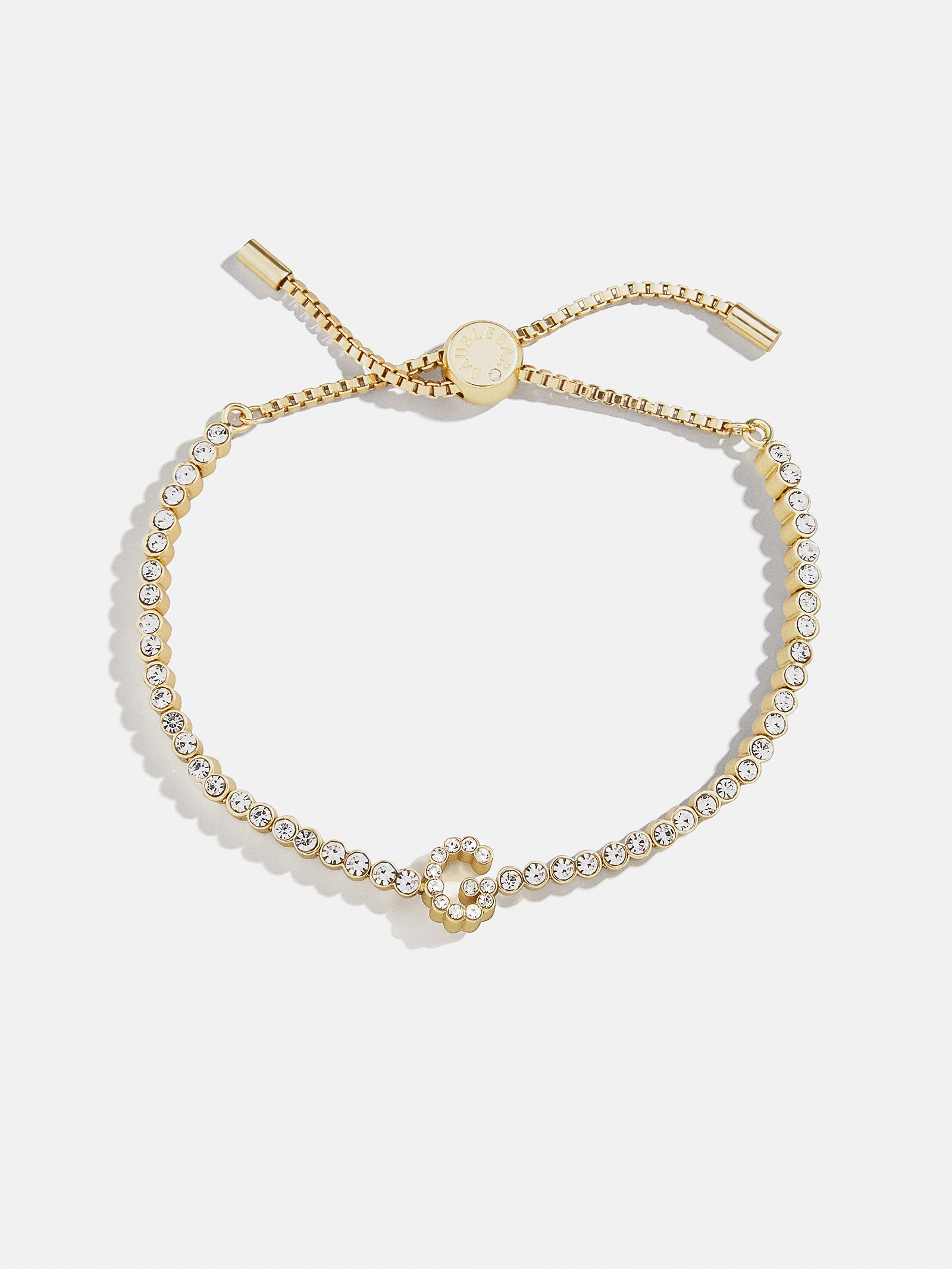 Tennis Initial Bracelet - Gold/Pav?? - Image 10