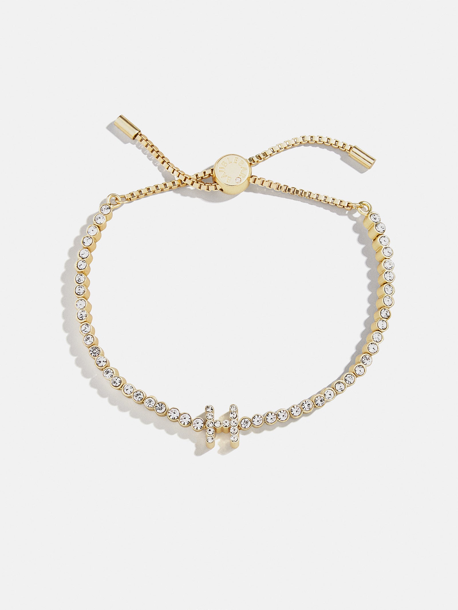 Tennis Initial Bracelet - Gold/Pav?? - Image 11