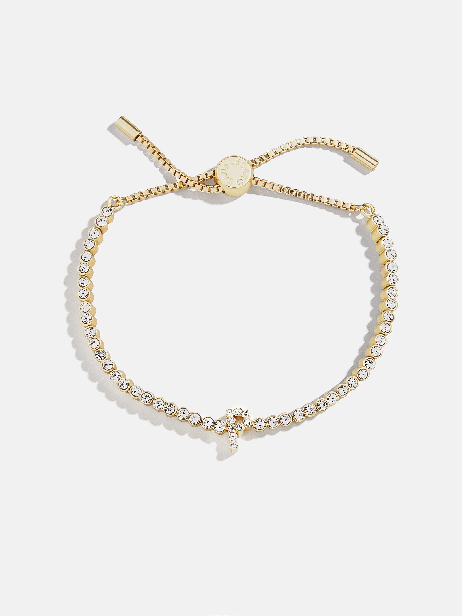 Tennis Initial Bracelet - Gold/Pav?? - Image 19