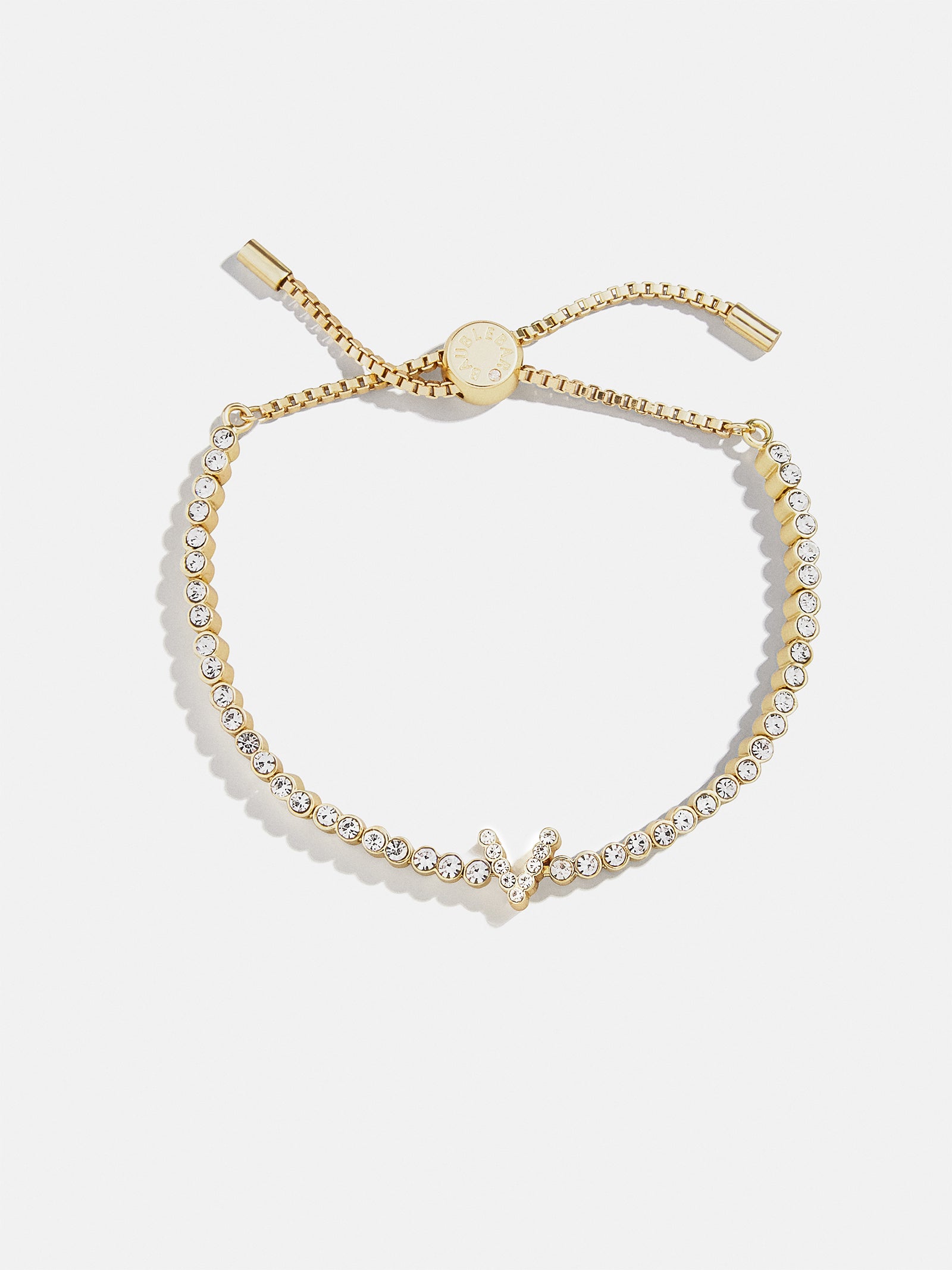 Tennis Initial Bracelet - Gold/Pav?? - Image 23