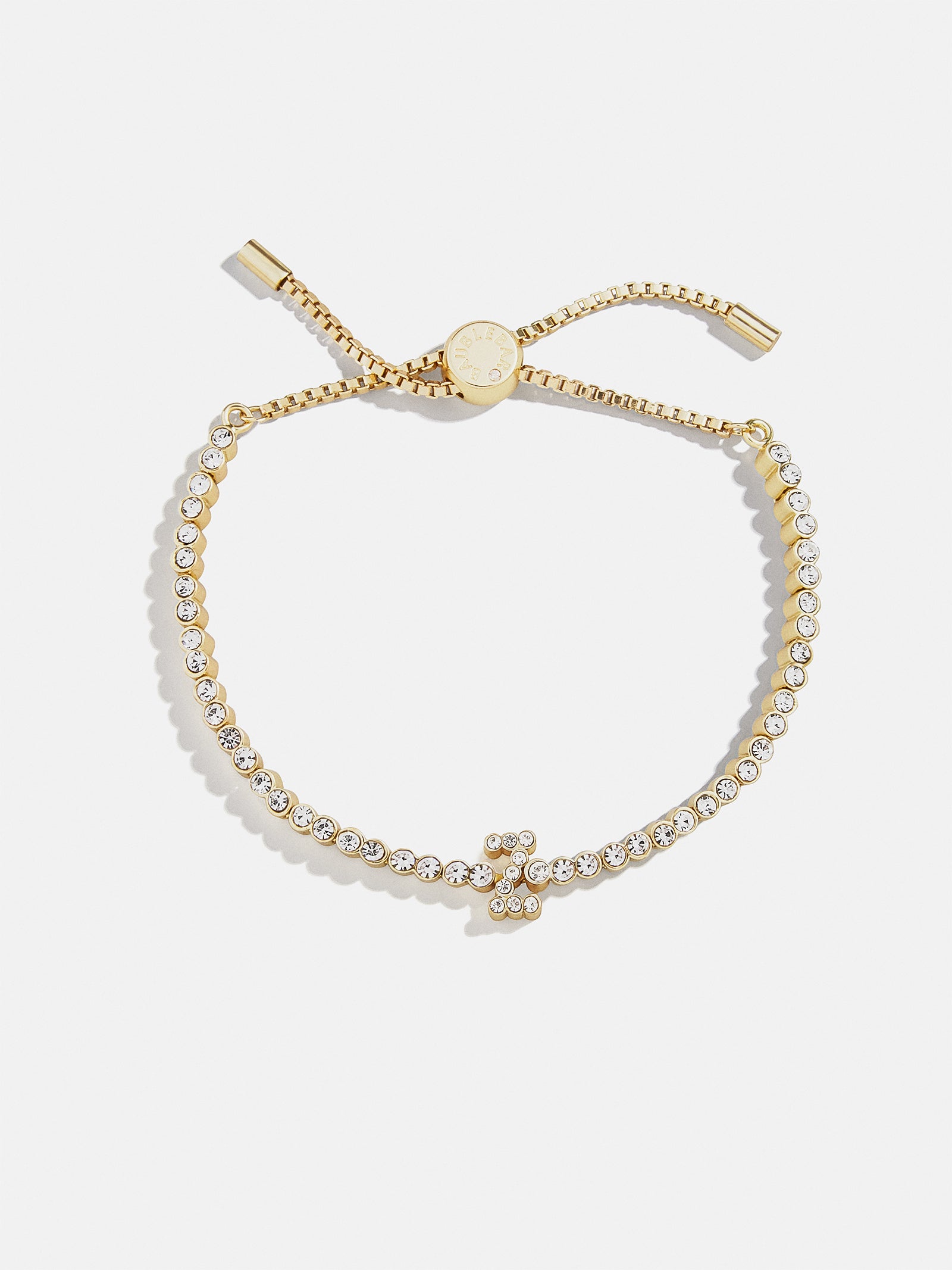 Tennis Initial Bracelet - Gold/Pav?? - Image 25