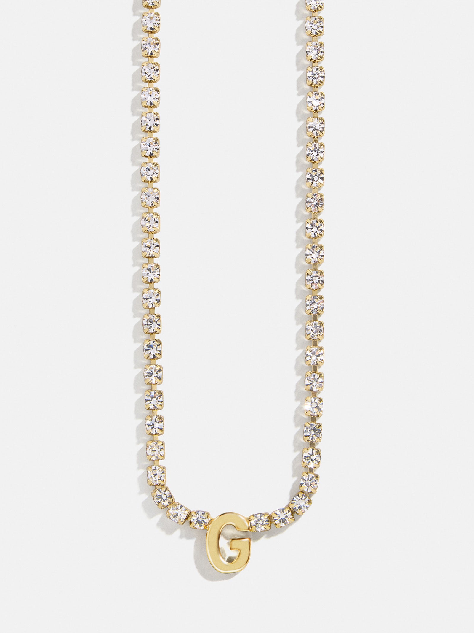 Ruth Initial Tennis Necklace - Gold/Pav?? - Image 10