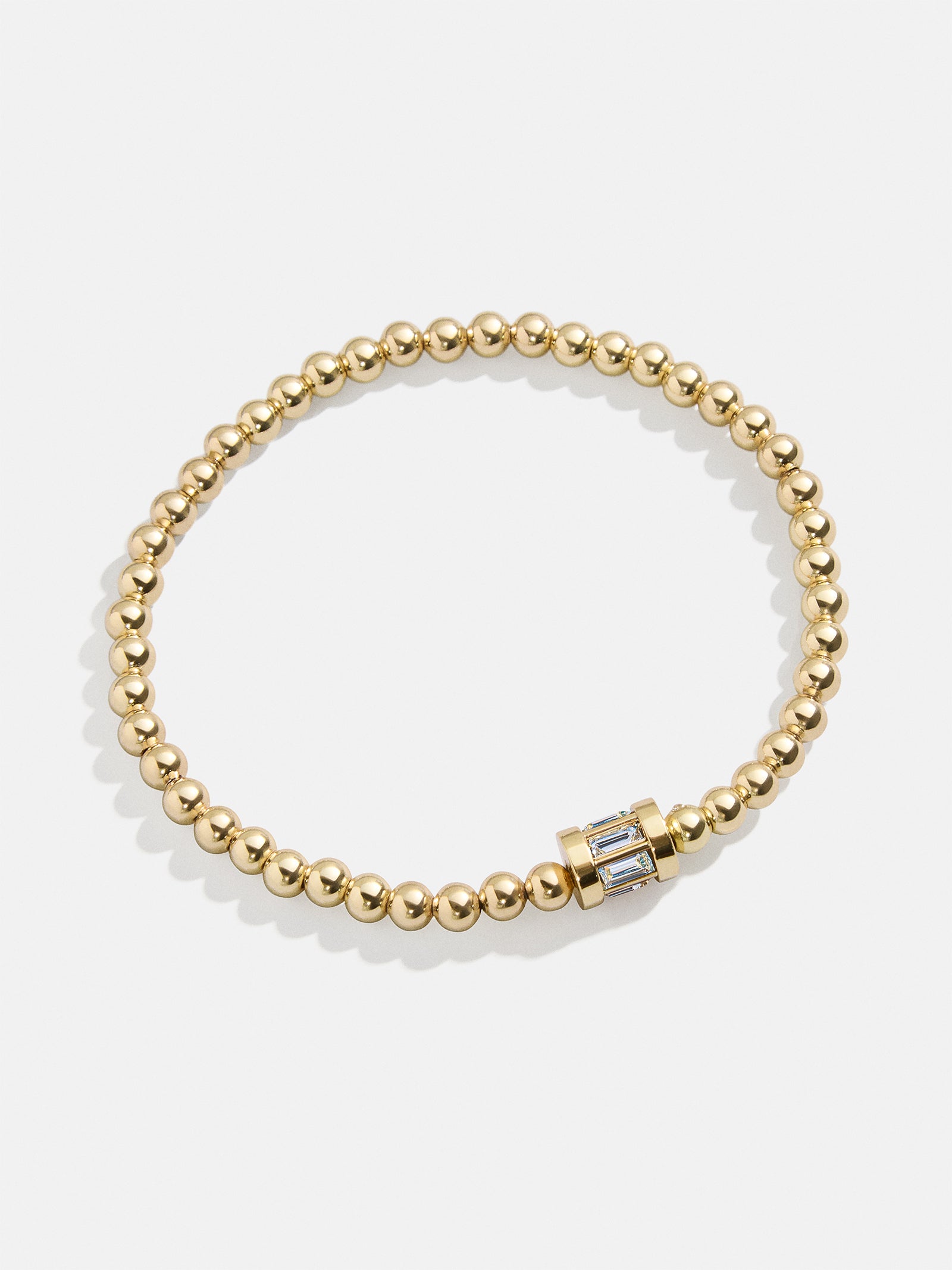 Tatum Birthstone Bracelet - Aquamarine - Image 4