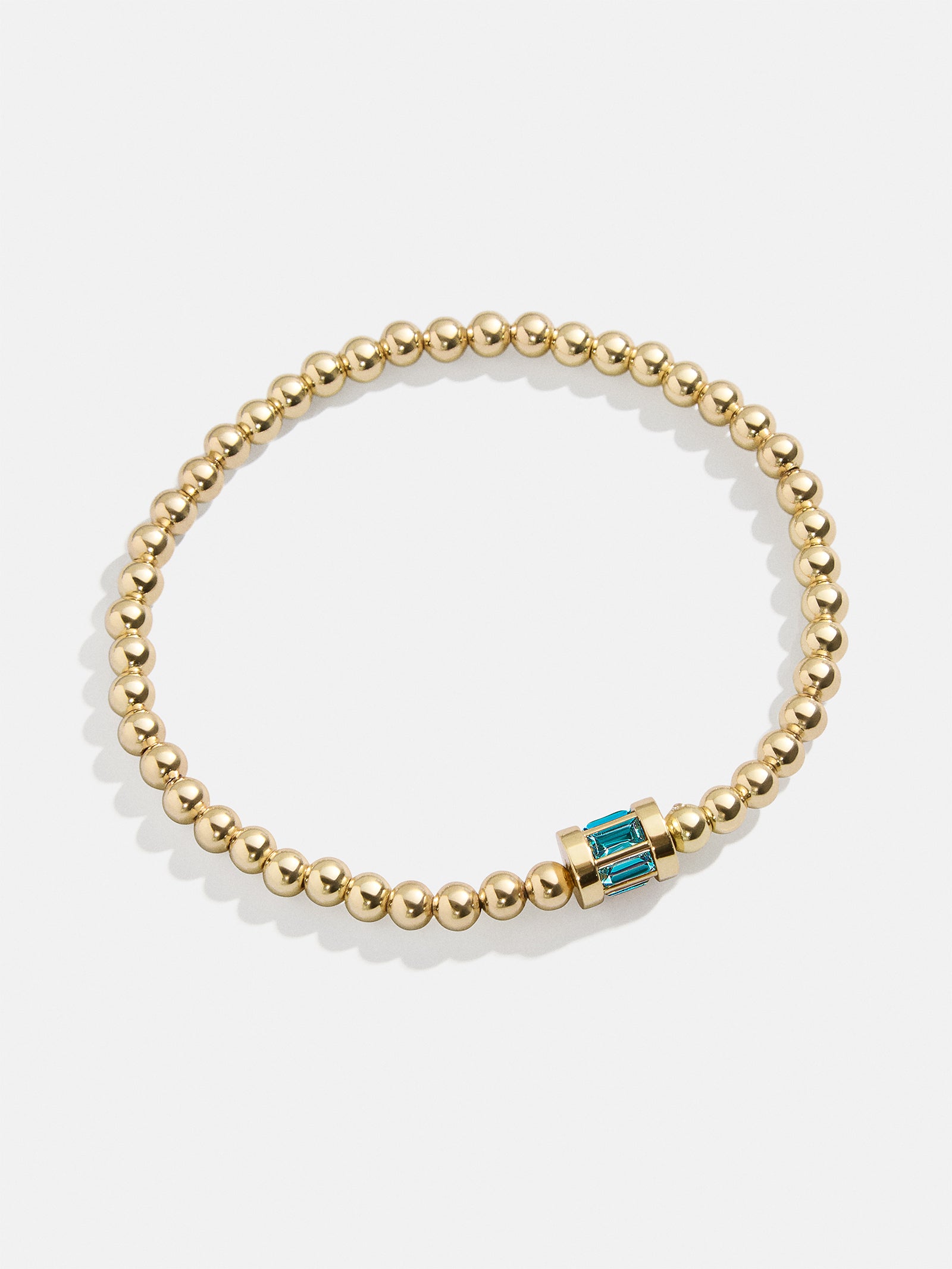 Tatum Birthstone Bracelet - Blue Zircon - Image 4