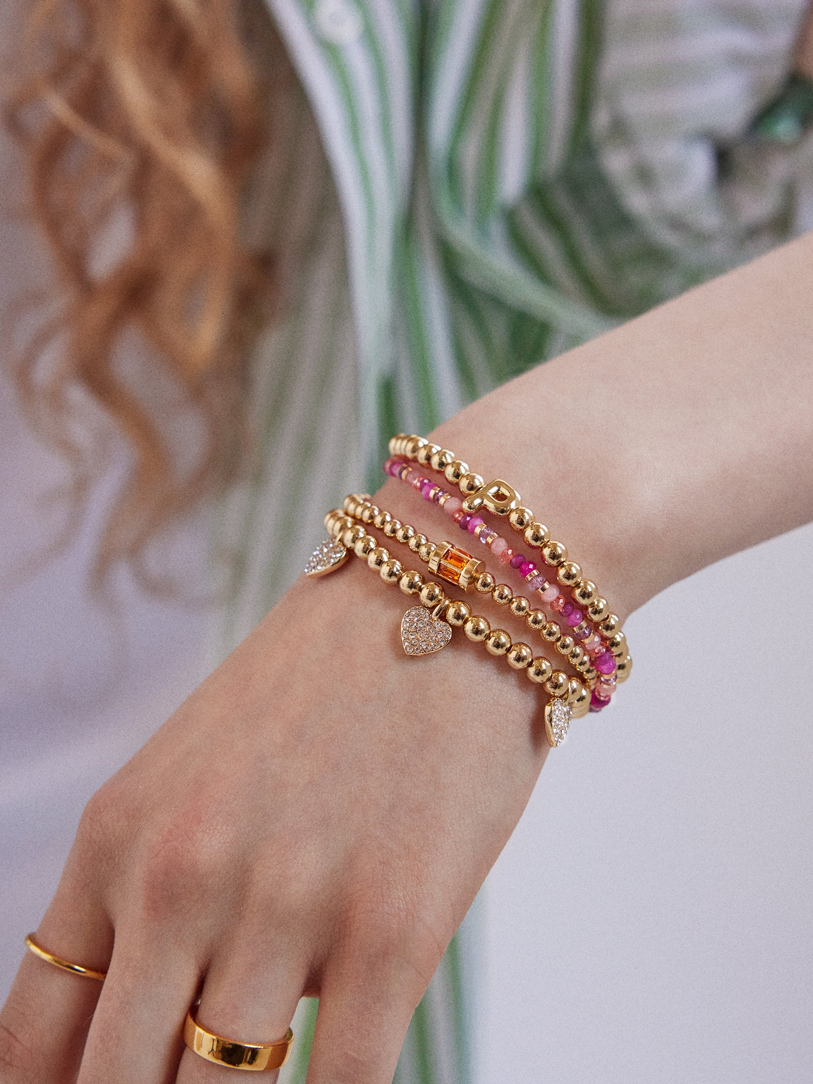 Tatum Birthstone Bracelet - Garnet - Image 2