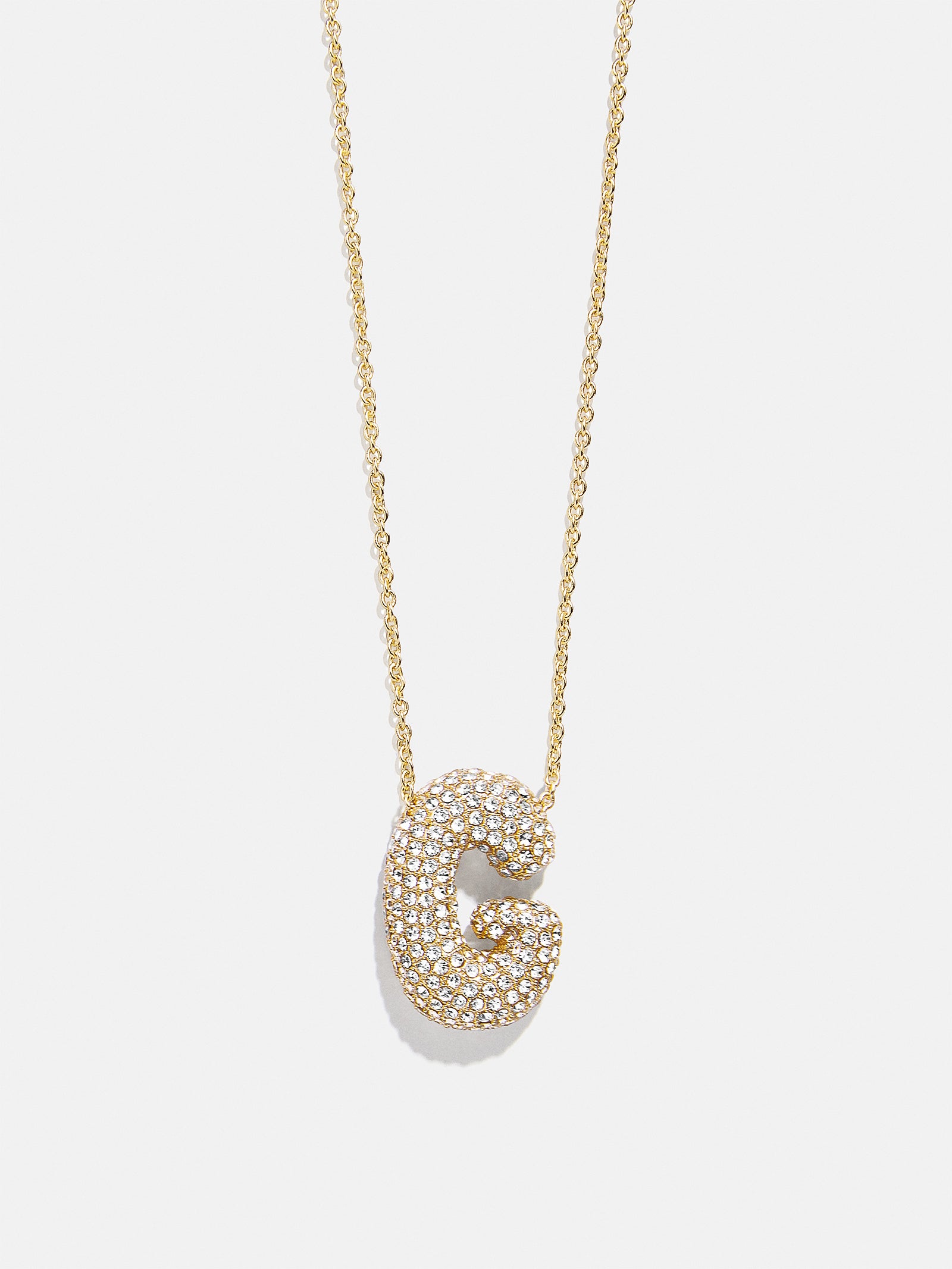 Kids' Bubble Initial Necklace - Gold/Pav?? - Image 8