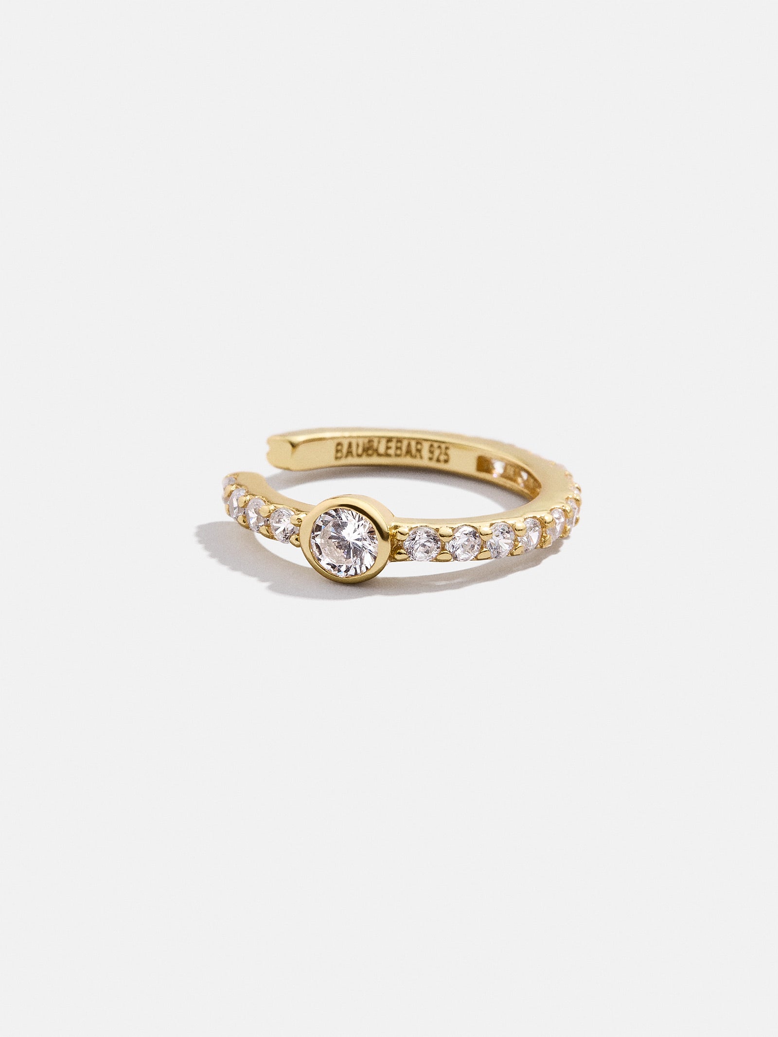Dani 18K Gold Ear Cuff - Gold/Pav?? - Image 3