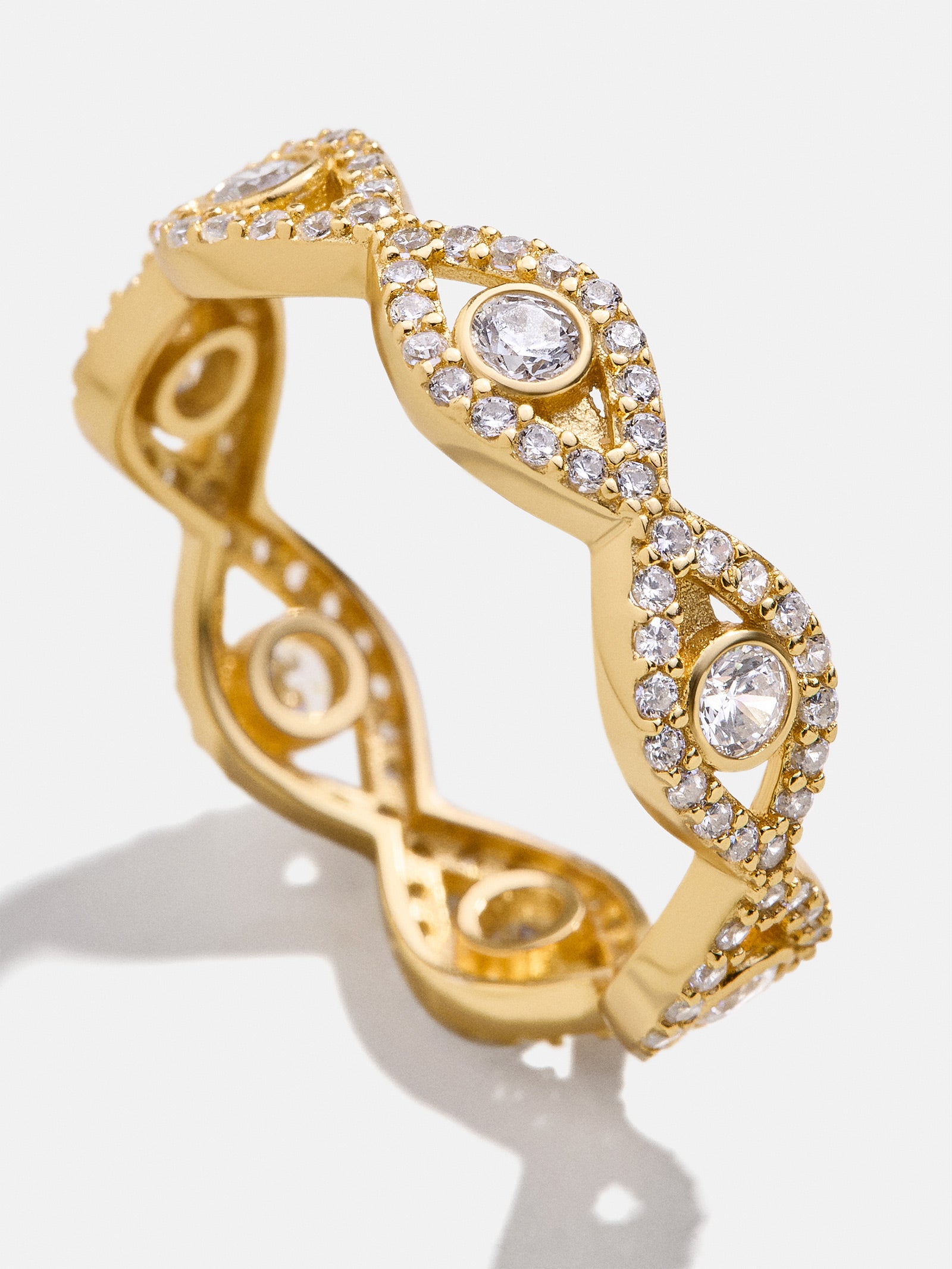 18K Gold Evil Eye Pav?? Ring - Evil Eye - Image 3