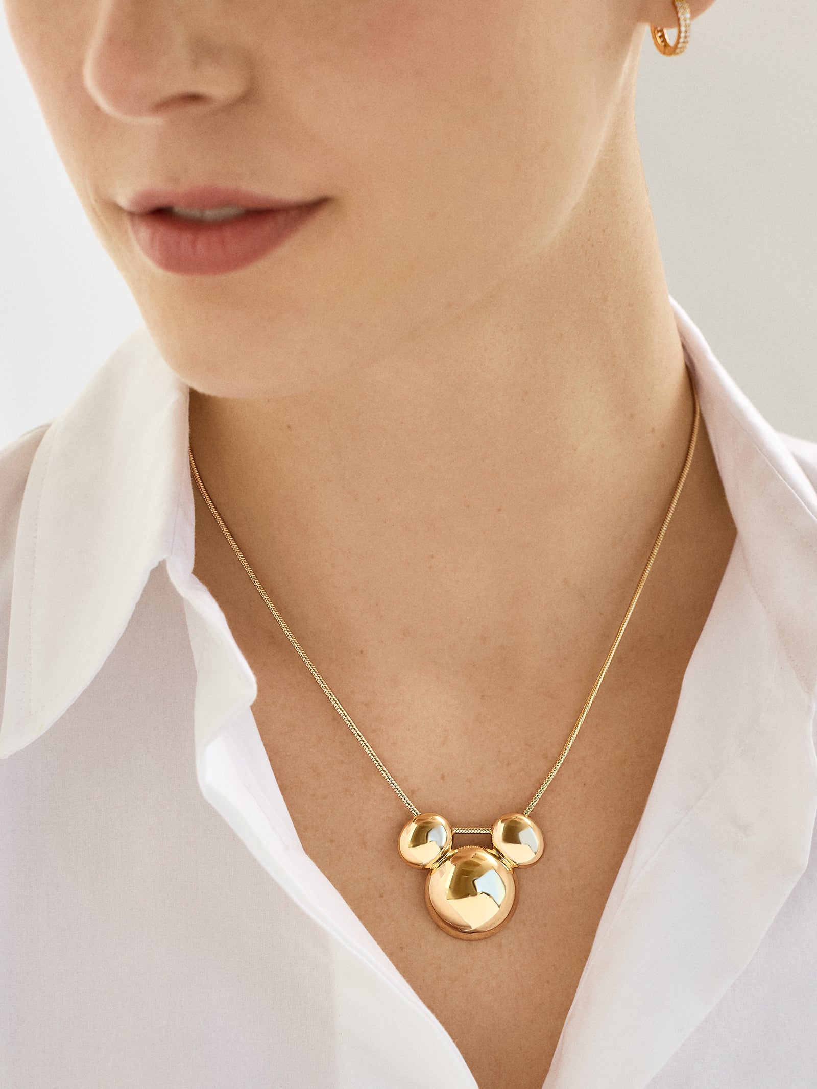 Disney Mickey Mouse Bubble Necklace - Gold - Image 2