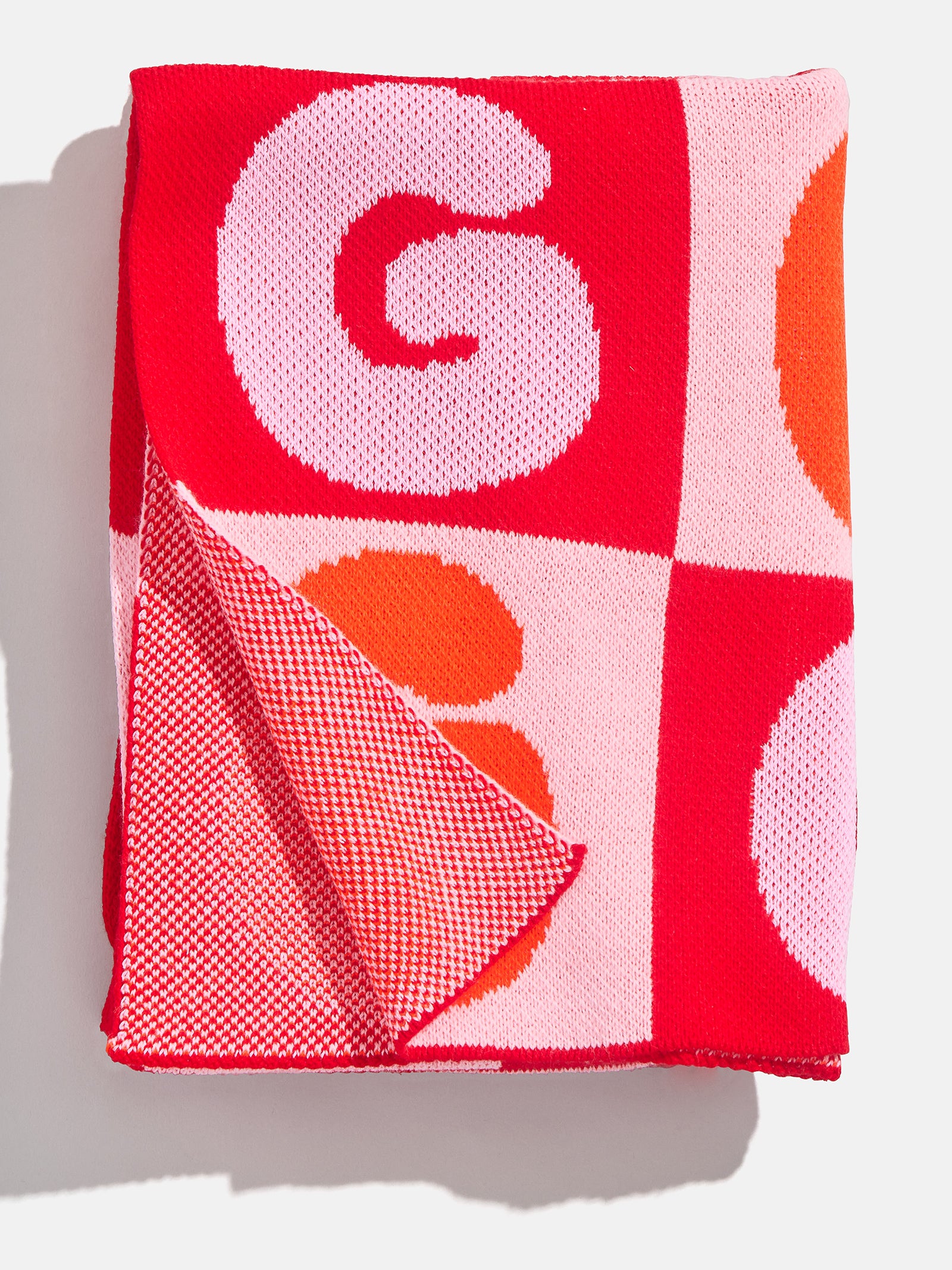 Bubble On Repeat Custom Blanket - Bright Orange/Light Pink - Image 3