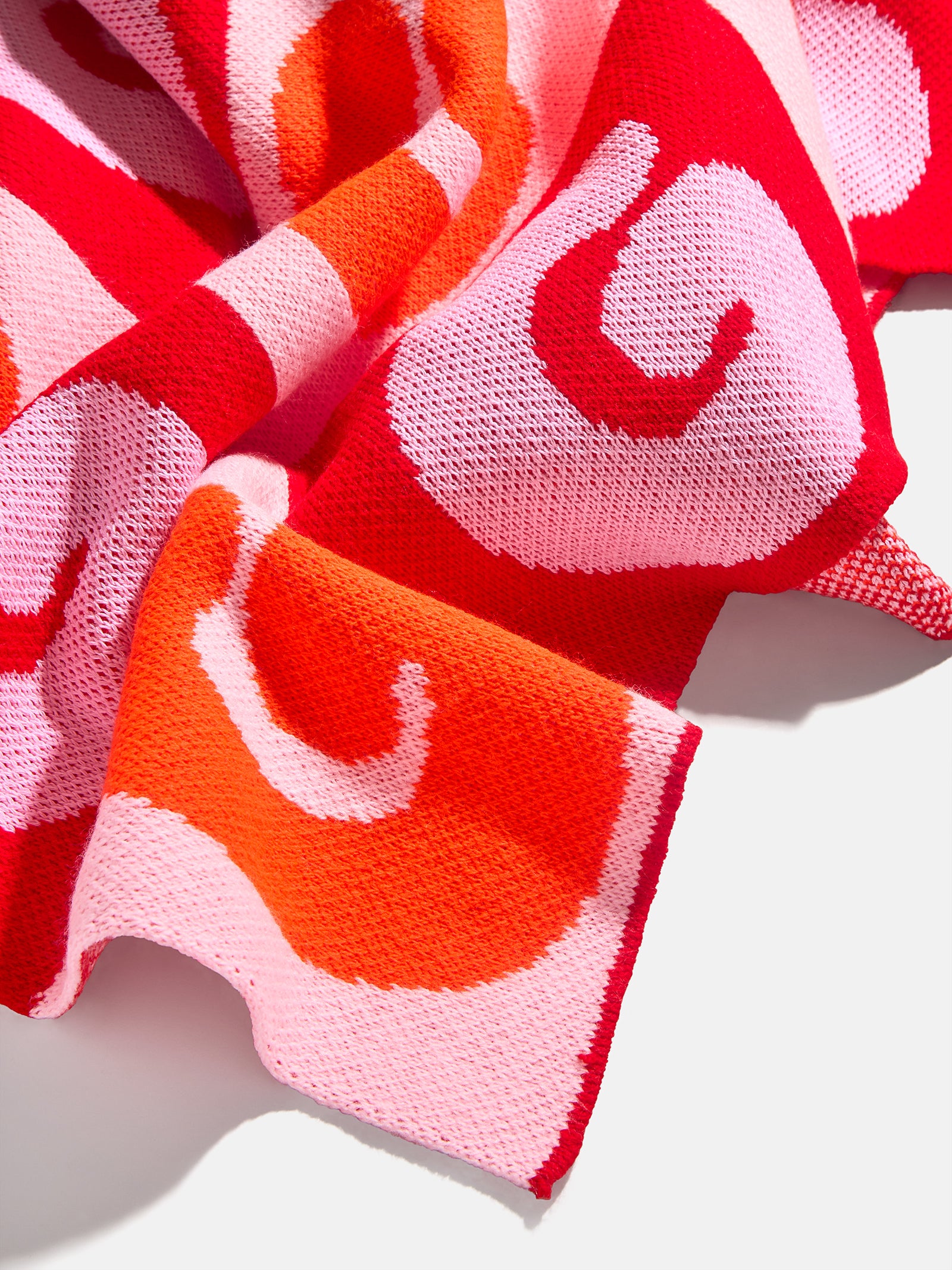 Bubble On Repeat Custom Blanket - Bright Orange/Light Pink - Image 4
