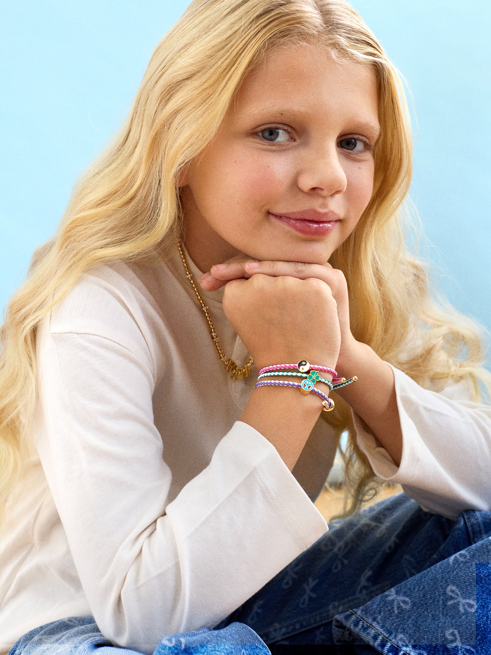 Lucky Links Kids Bracelet Set - Clover - Image 2