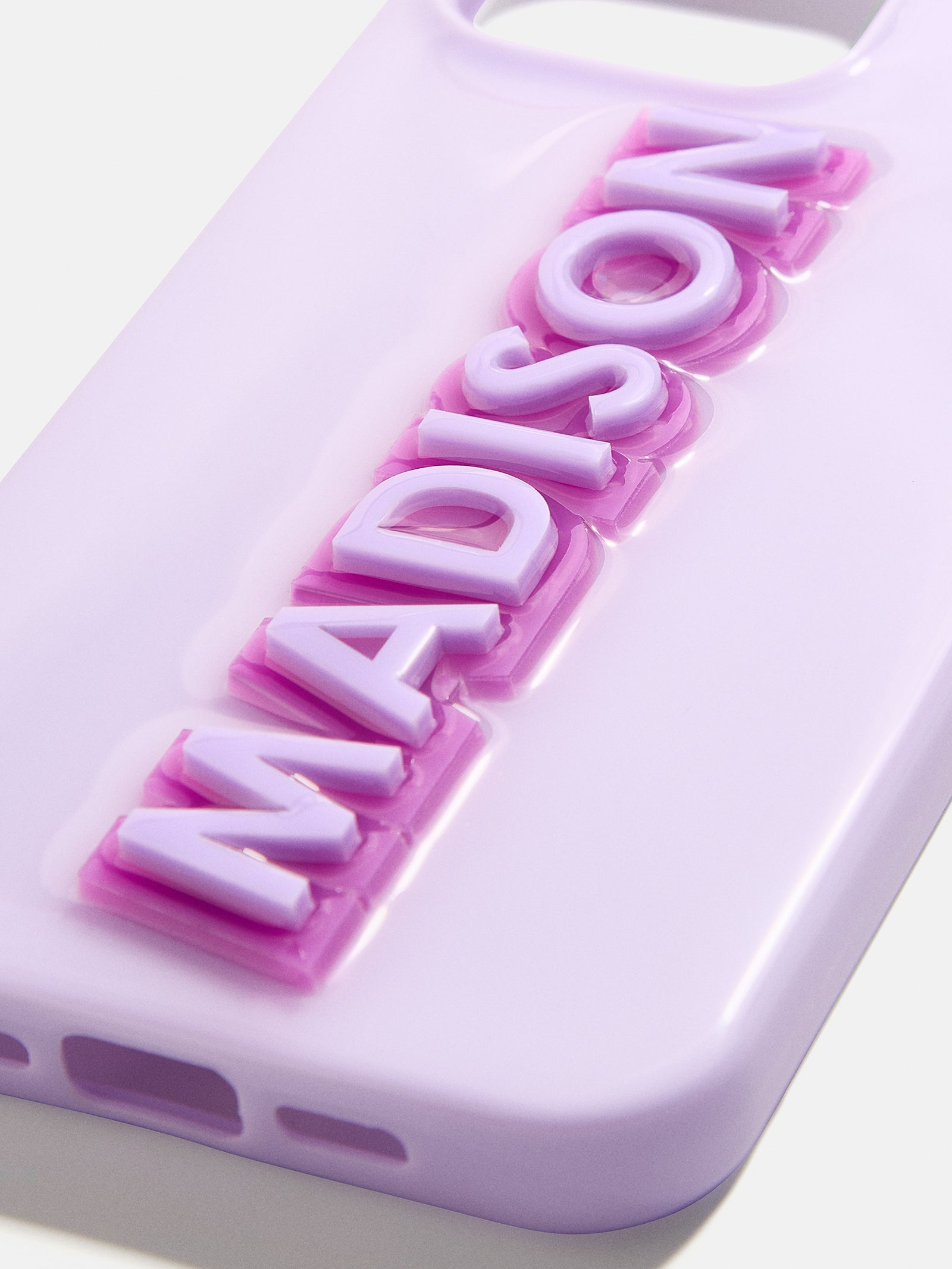 Block Font Custom iPhone Case - Lavender/Purple - Image 2