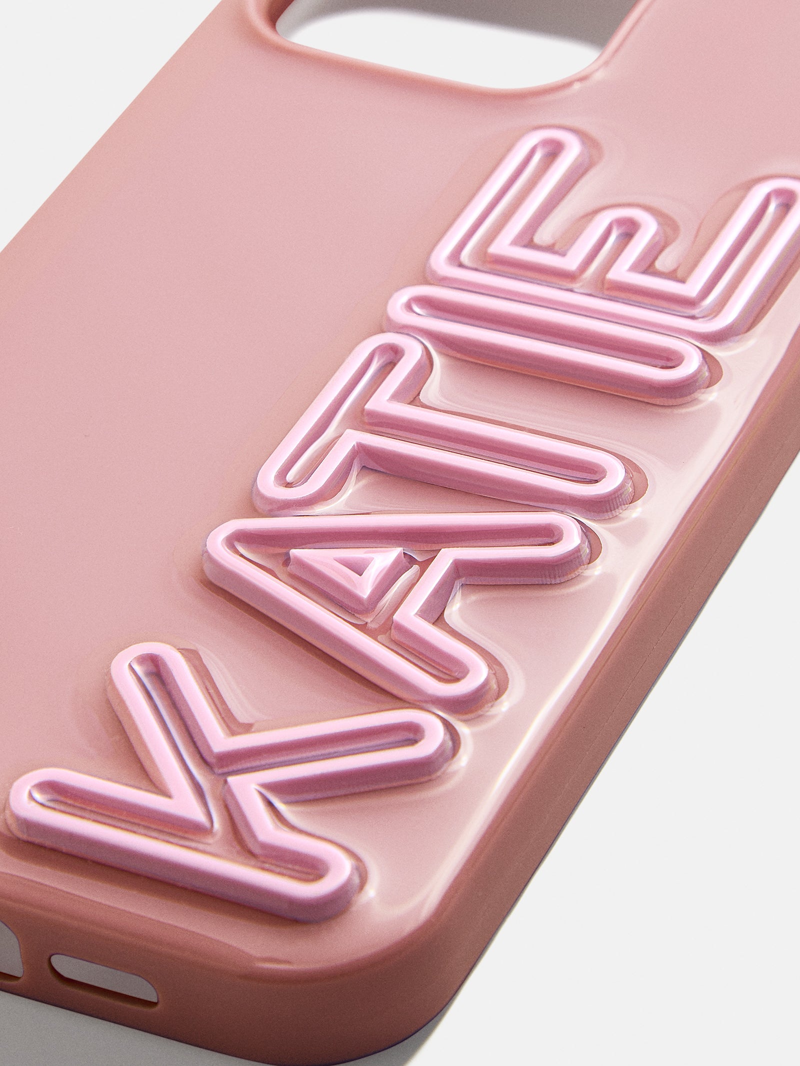 Fine Line Custom iPhone Case - Mauve/Light Pink - Image 2