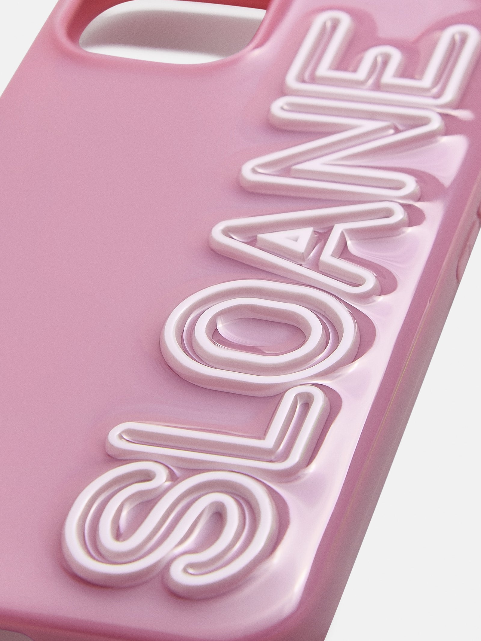Fine Line Custom IPhone Case - Dark Purple/White - Image 2