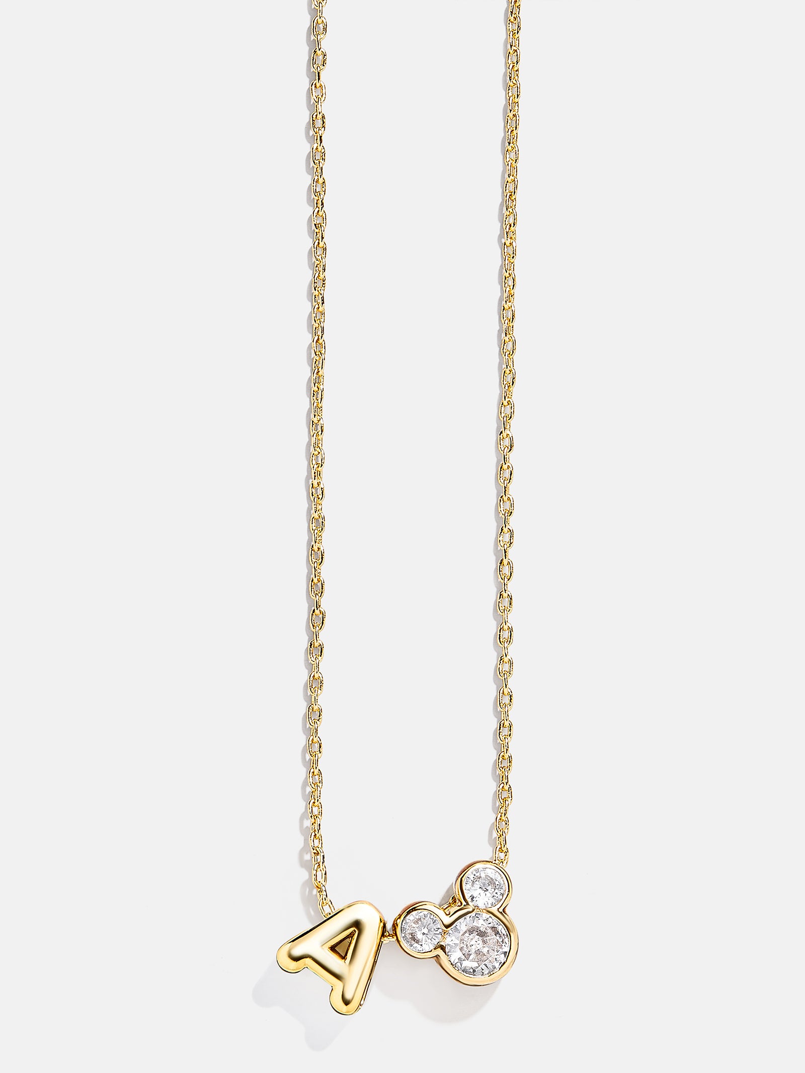 Disney Mickey Mouse Initial Necklace - Gold/Pav?? - Image 3
