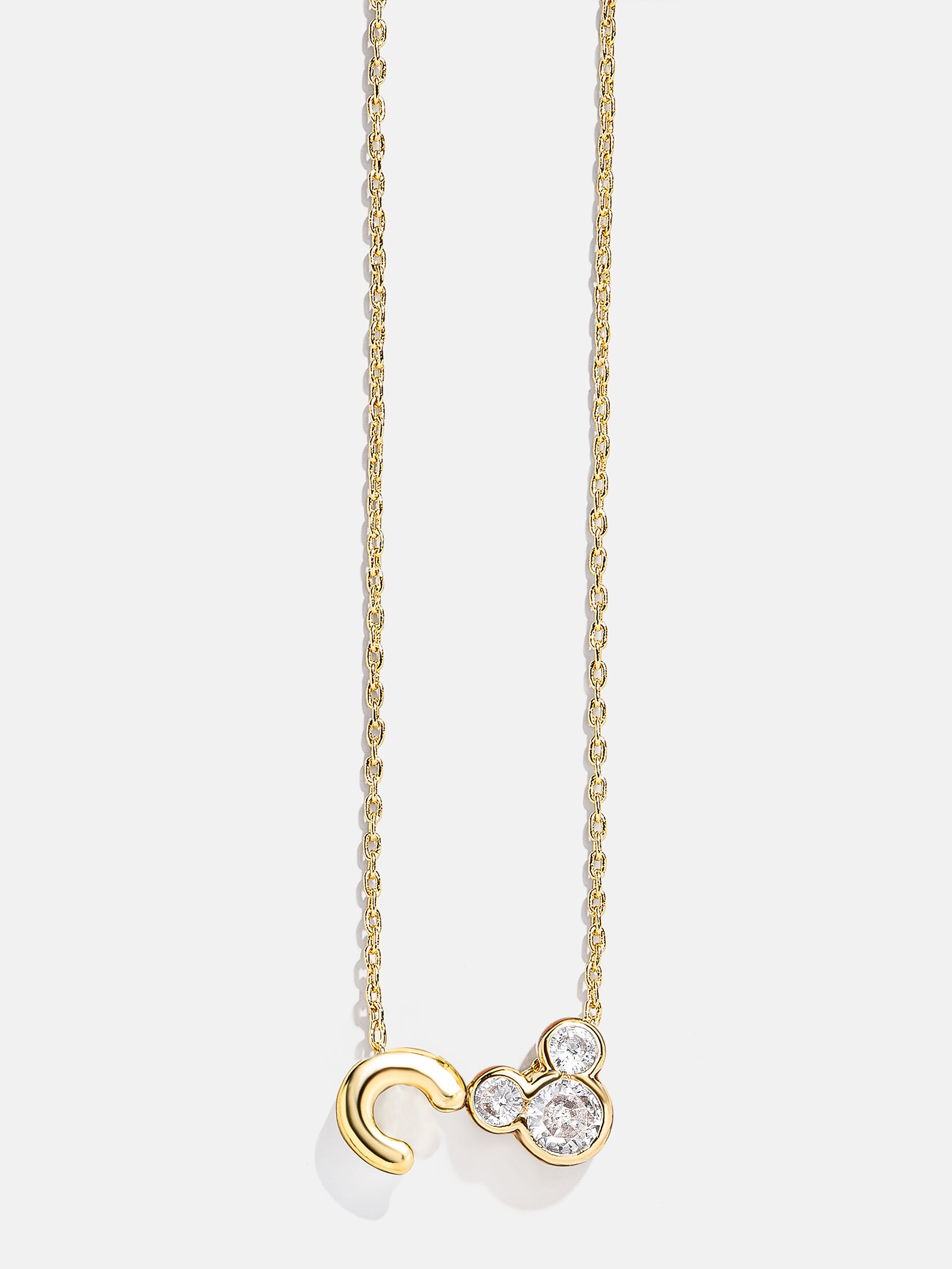 Disney Mickey Mouse Initial Necklace - Gold/Pav?? - Image 5