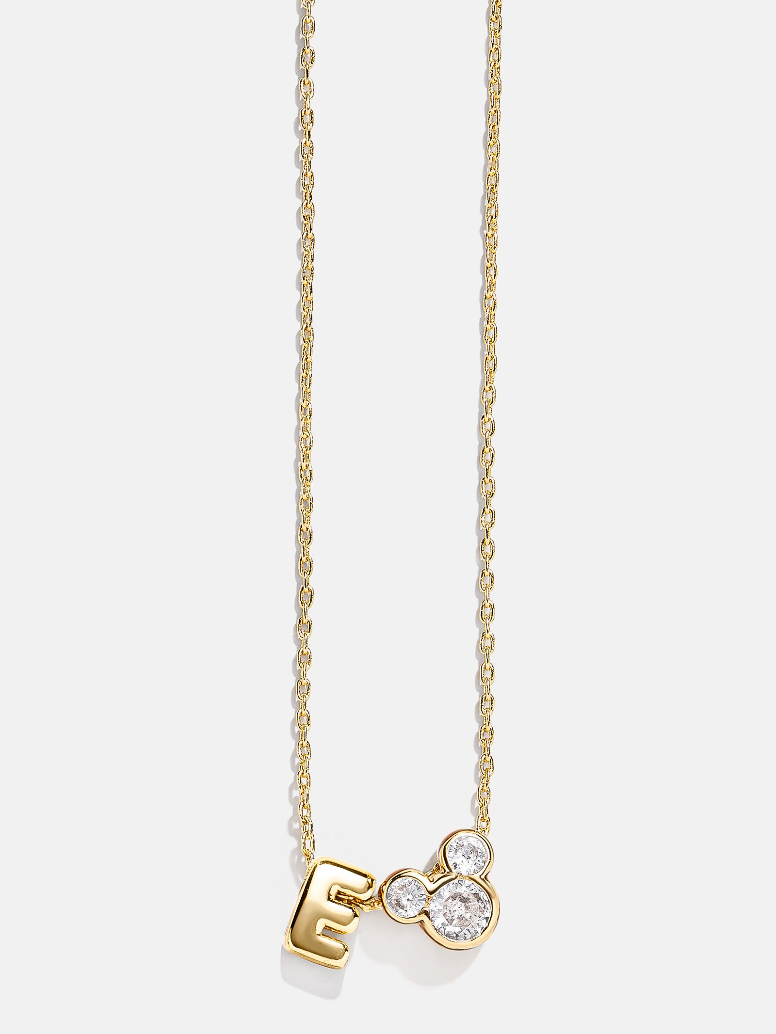 Disney Mickey Mouse Initial Necklace - Gold/Pav?? - Image 7