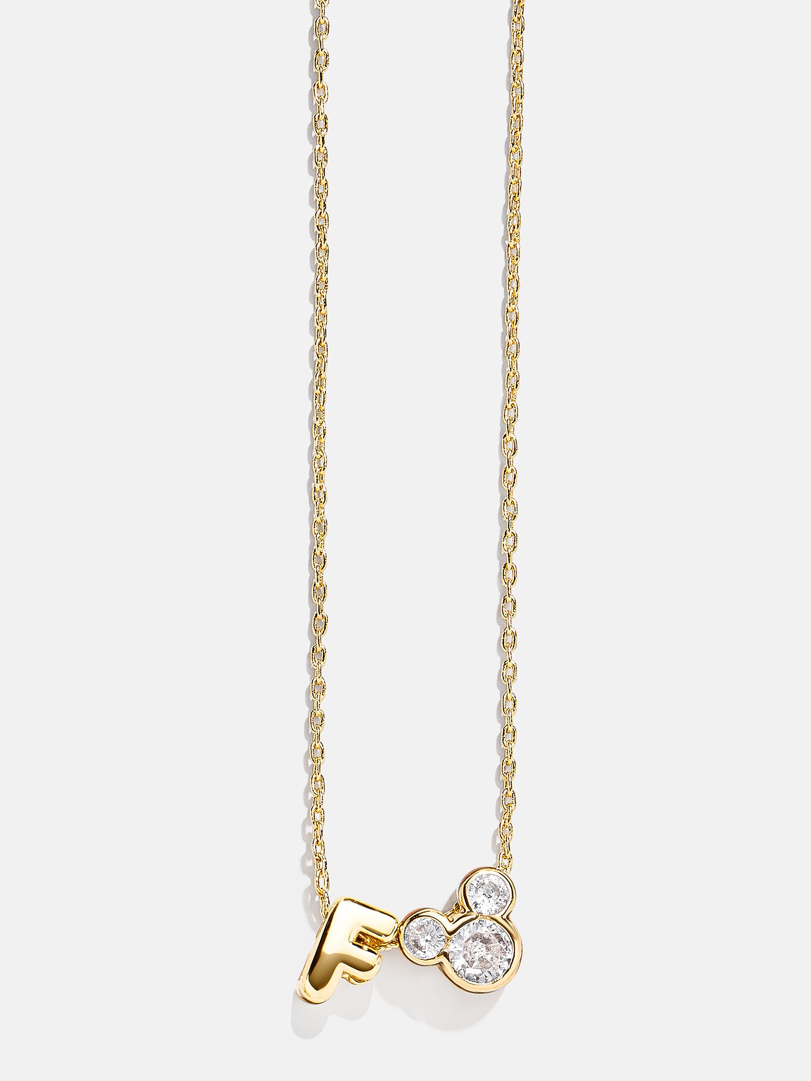 Disney Mickey Mouse Initial Necklace - Gold/Pav?? - Image 8