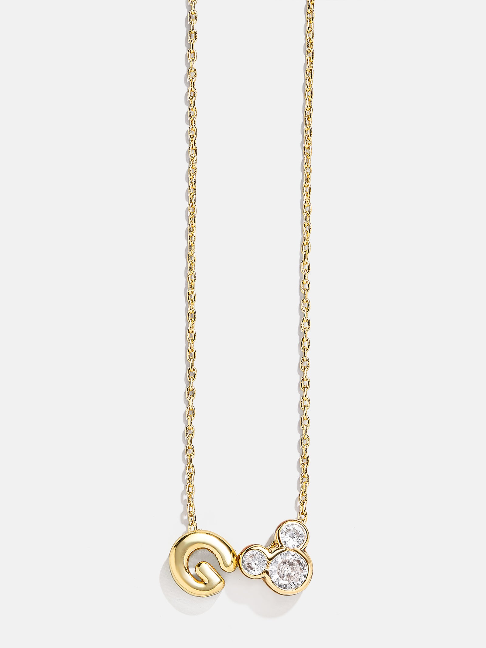Disney Mickey Mouse Initial Necklace - Gold/Pav?? - Image 9
