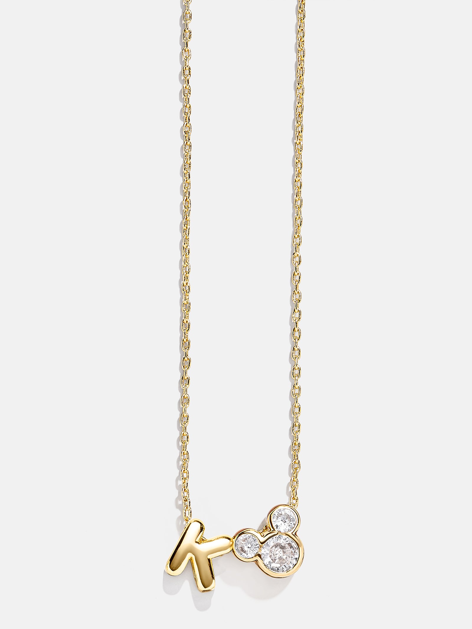 Disney Mickey Mouse Initial Necklace - Gold/Pav?? - Image 13