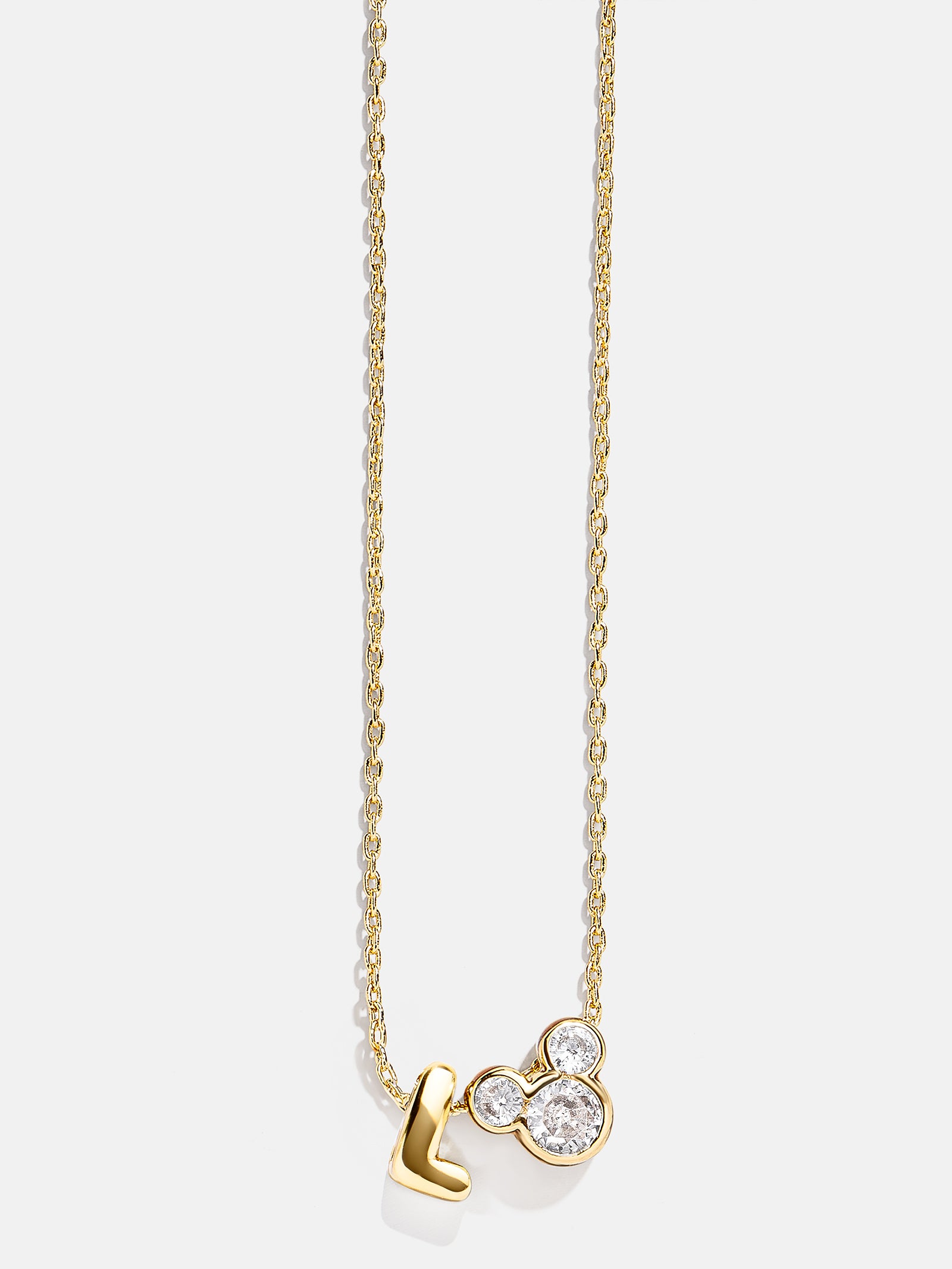 Disney Mickey Mouse Initial Necklace - Gold/Pav?? - Image 14