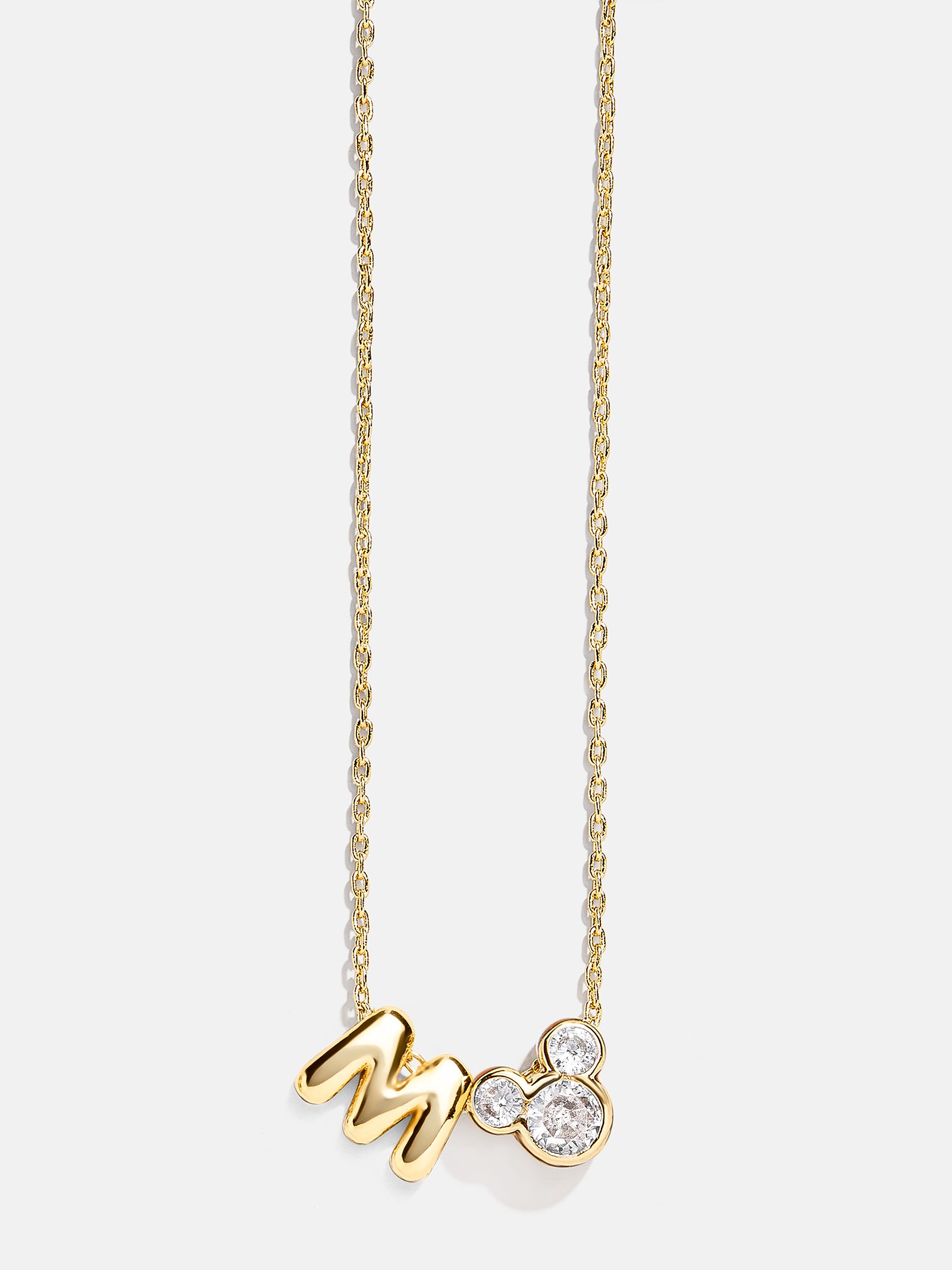 Disney Mickey Mouse Initial Necklace - Gold/Pav?? - Image 15