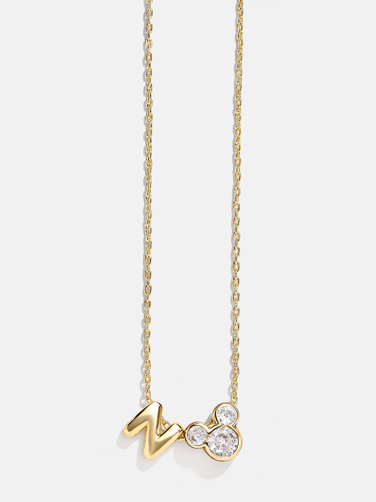 Disney Mickey Mouse Initial Necklace - Gold/Pav?? - Image 16