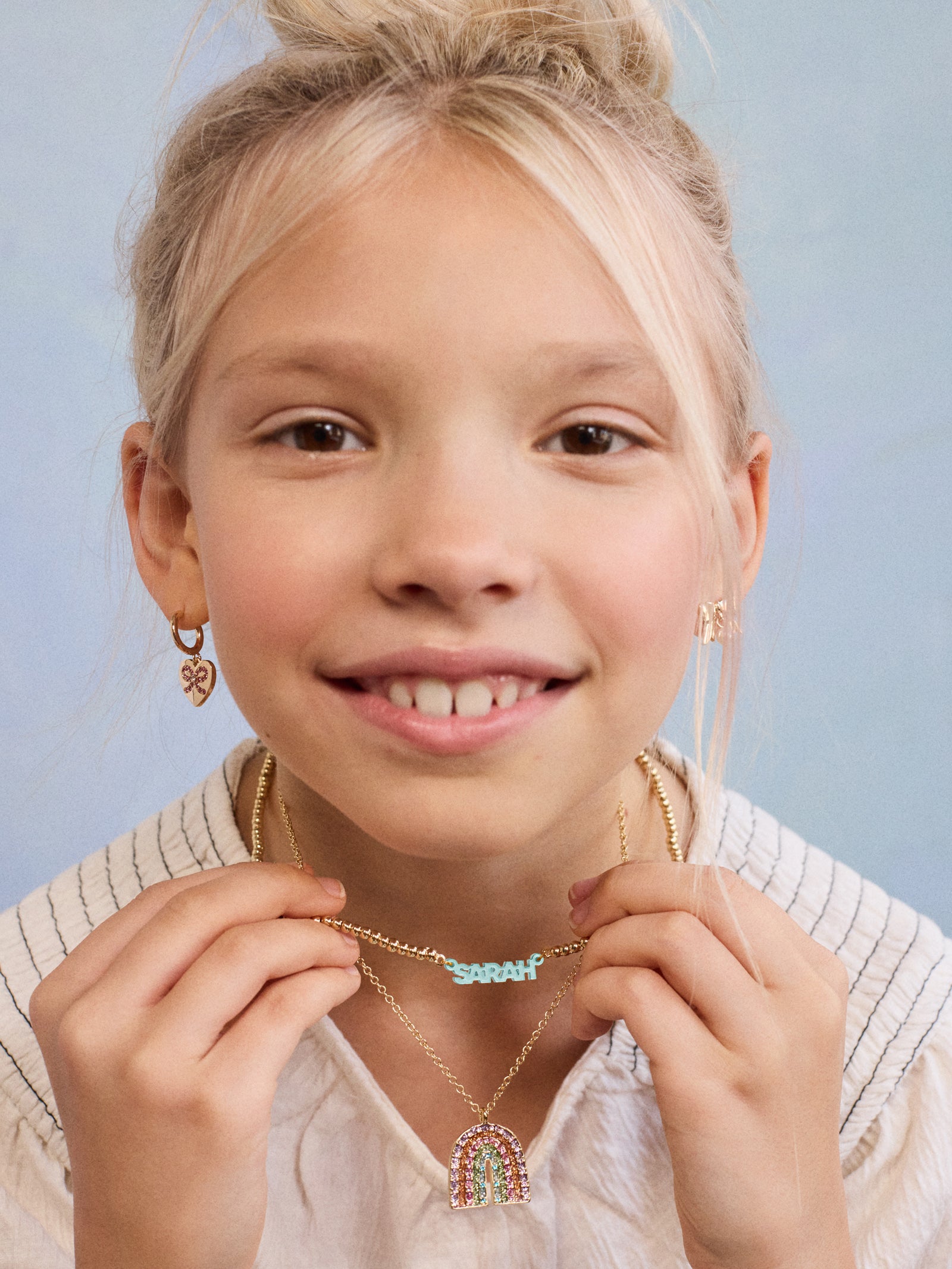 Pisa Kids' Custom Nameplate Necklace - Pisa Chain - Image 2