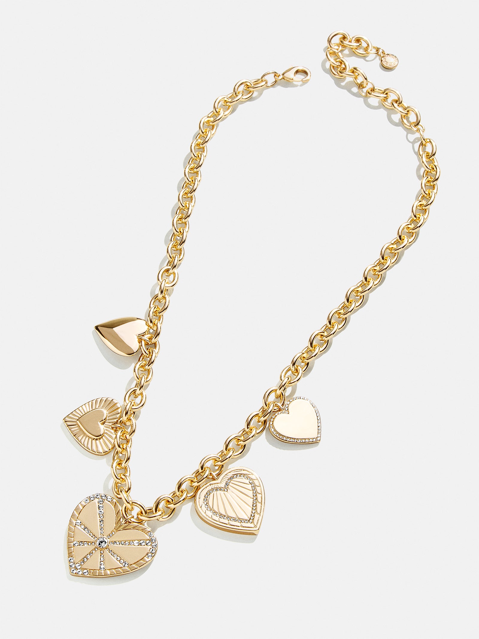 Heart Burst Statement Charm Necklace - Heart - Image 3