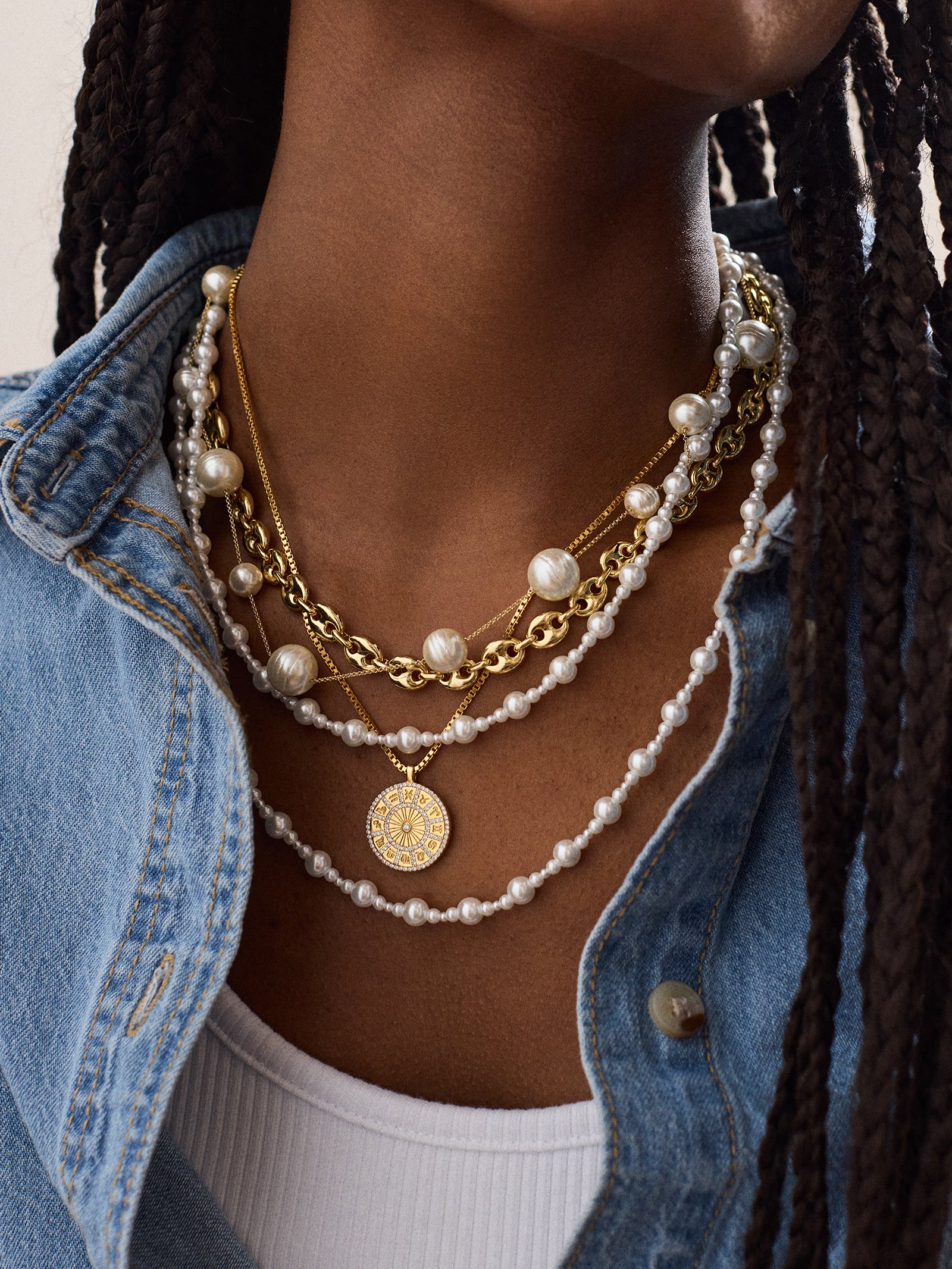 Charlotte Necklace - Pearl Strand - Image 2