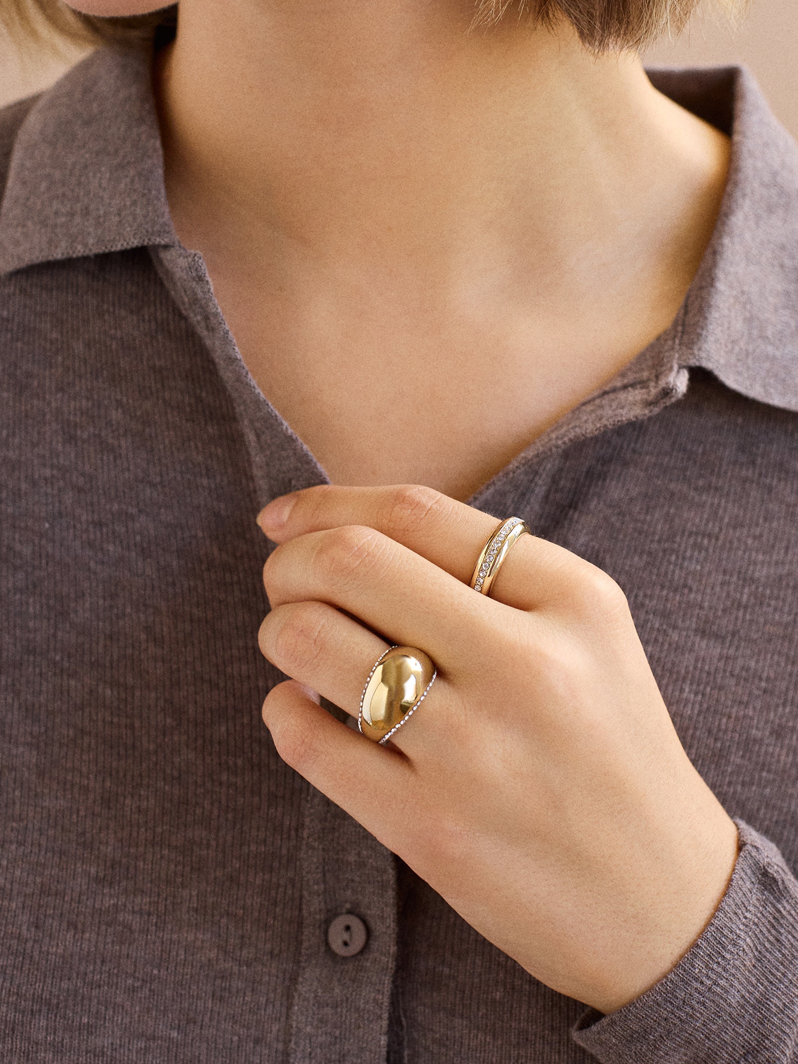 Monet Ring - Gold/Pav?? - Image 2