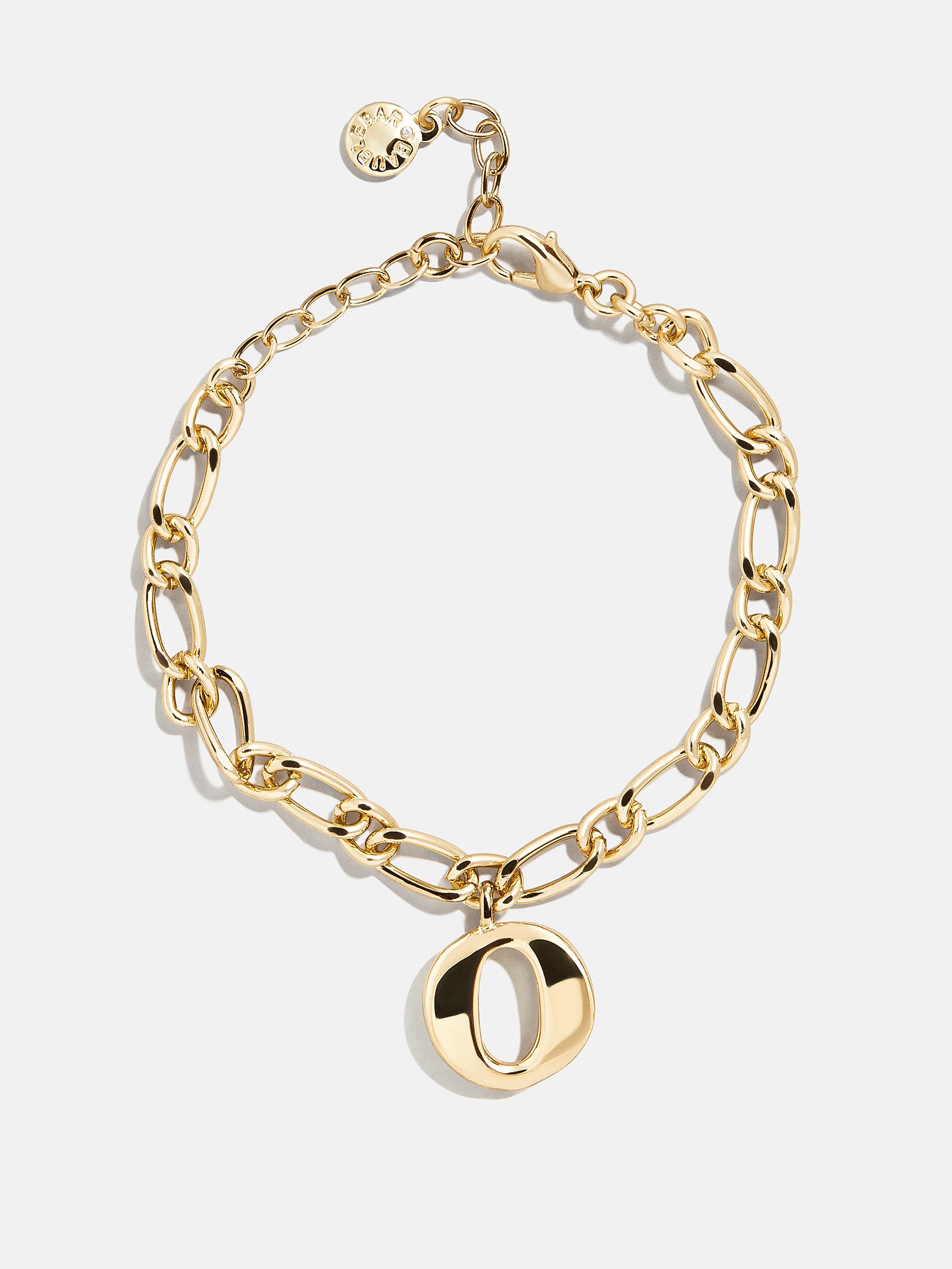 Chunky Charm Initial Bracelet - Gold - Image 18