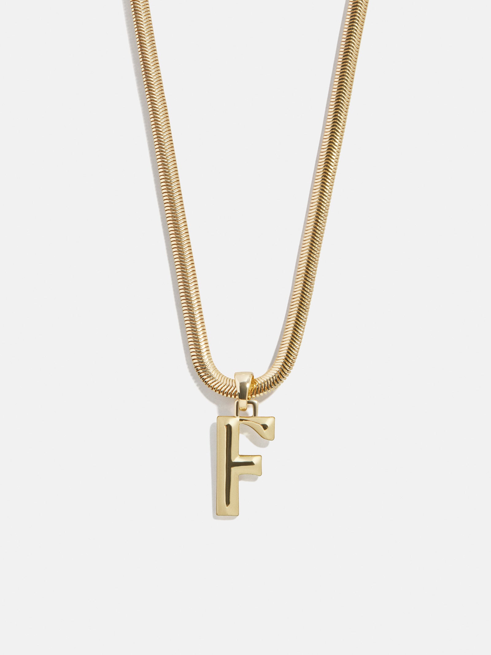 Gia Initial Necklace - Gold - Image 8