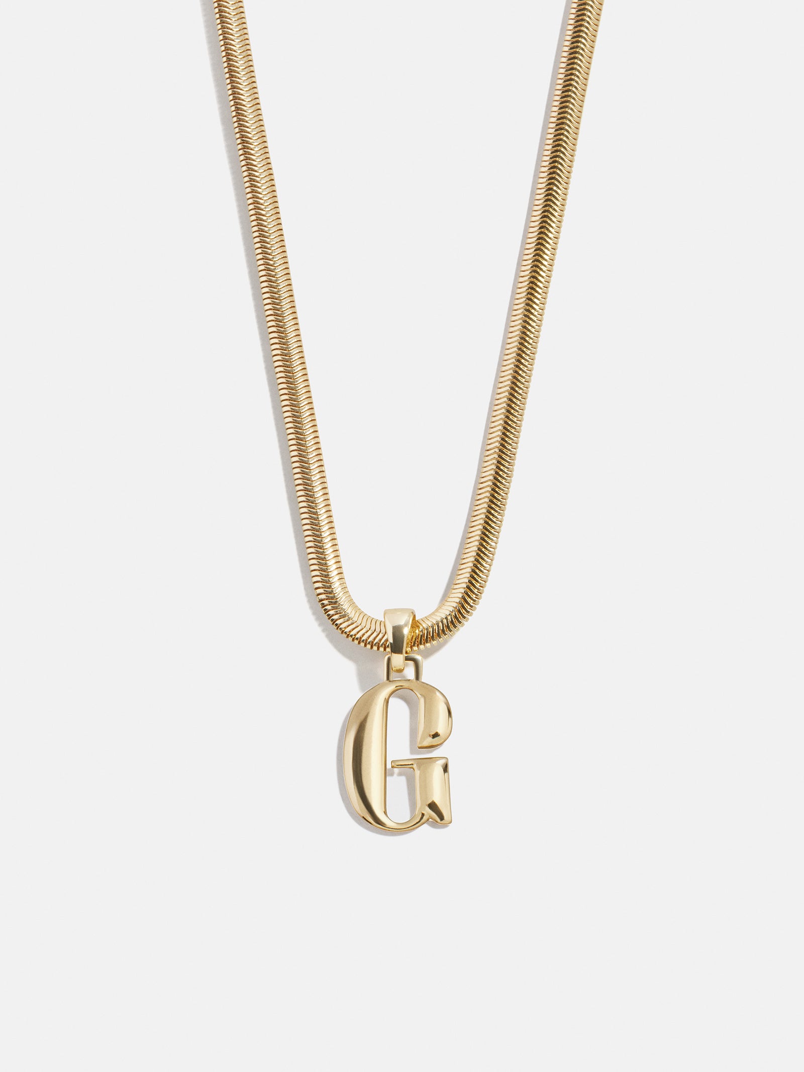 Gia Initial Necklace - Gold - Image 9
