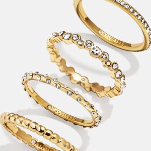 Lily Ring Set - Gold/Pav??