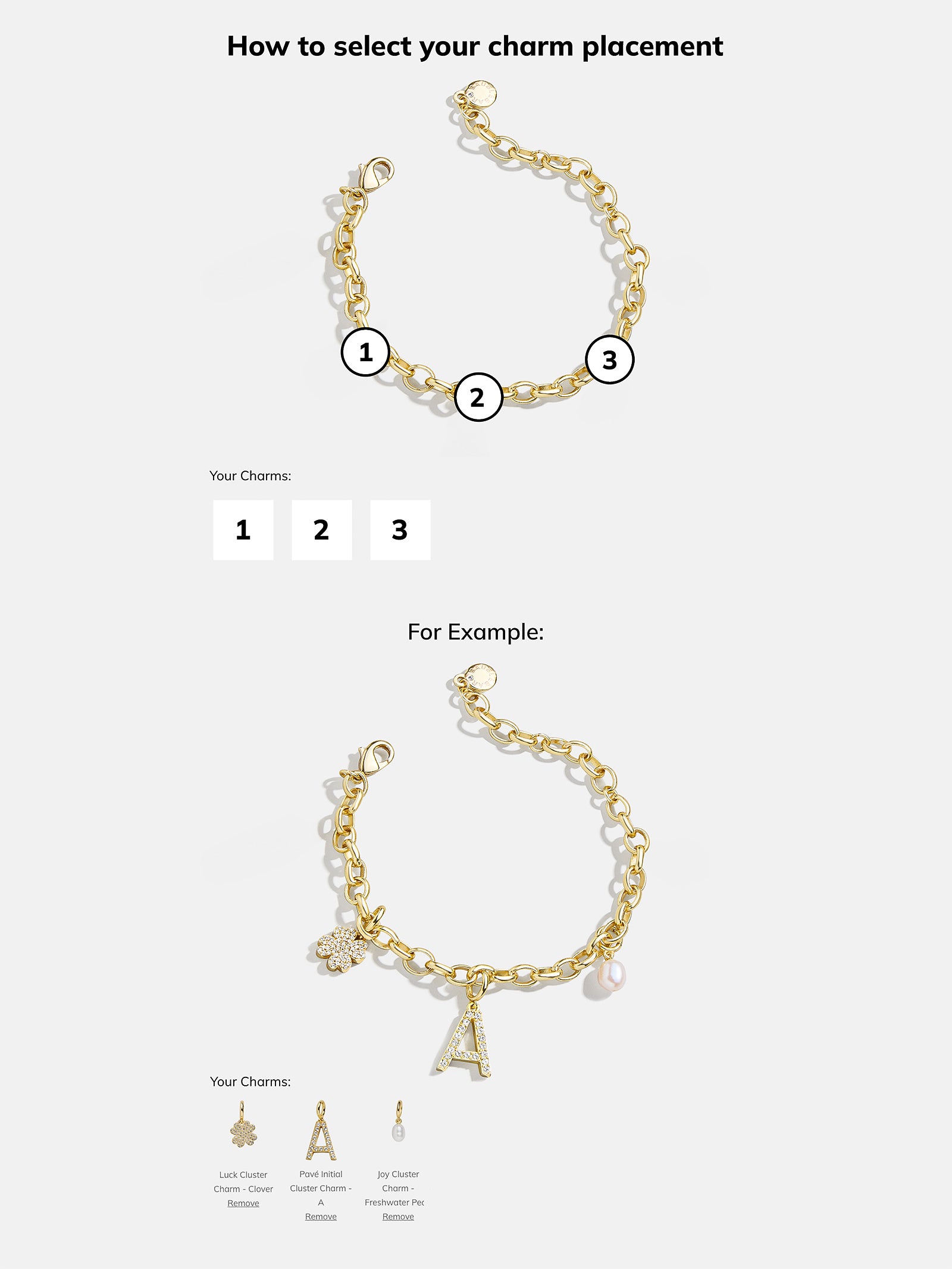 Spaced Custom Charm Bracelet - Spaced Charm Bracelet - Image 4