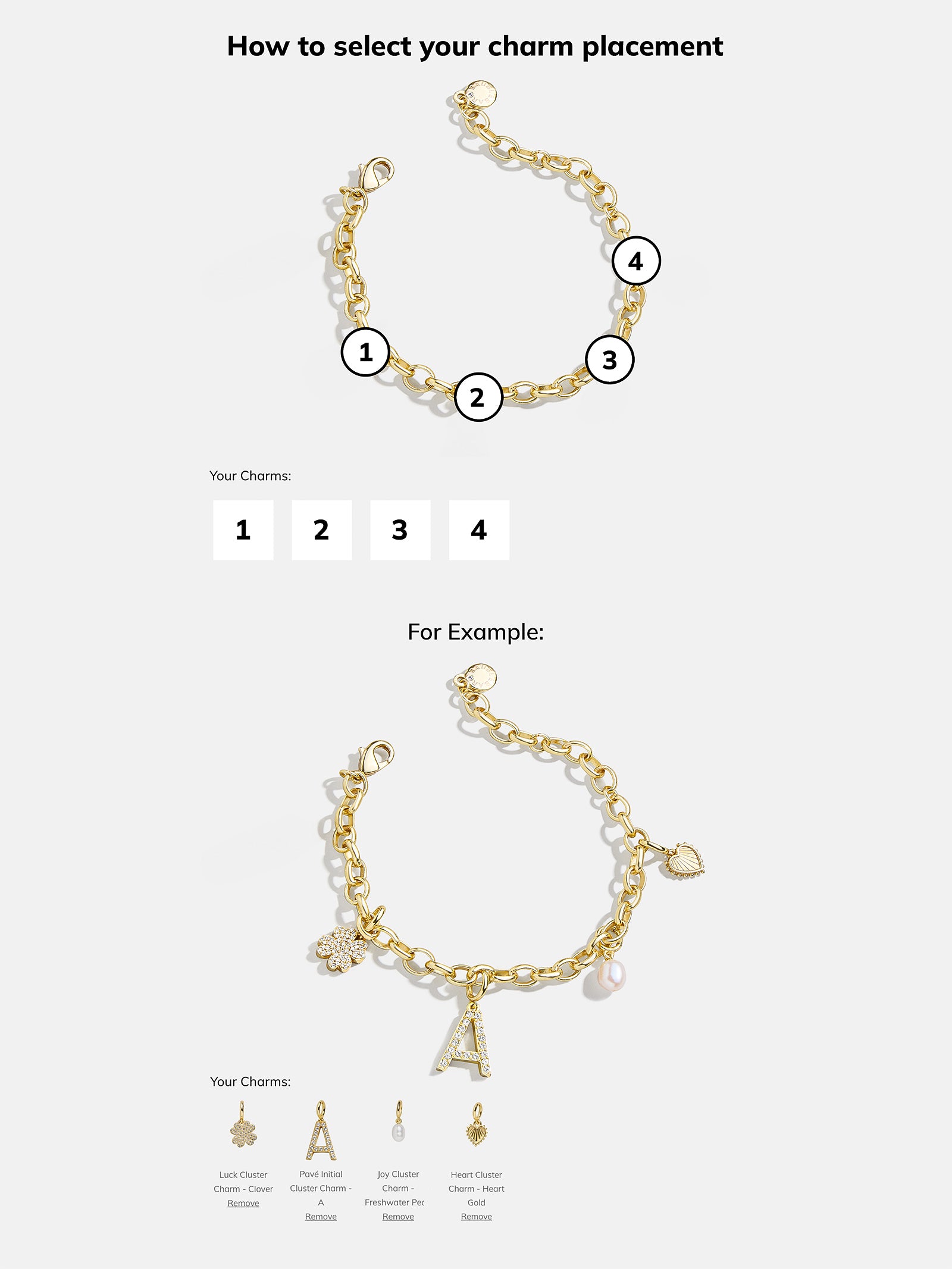 Spaced Custom Charm Bracelet - Spaced Charm Bracelet - Image 5