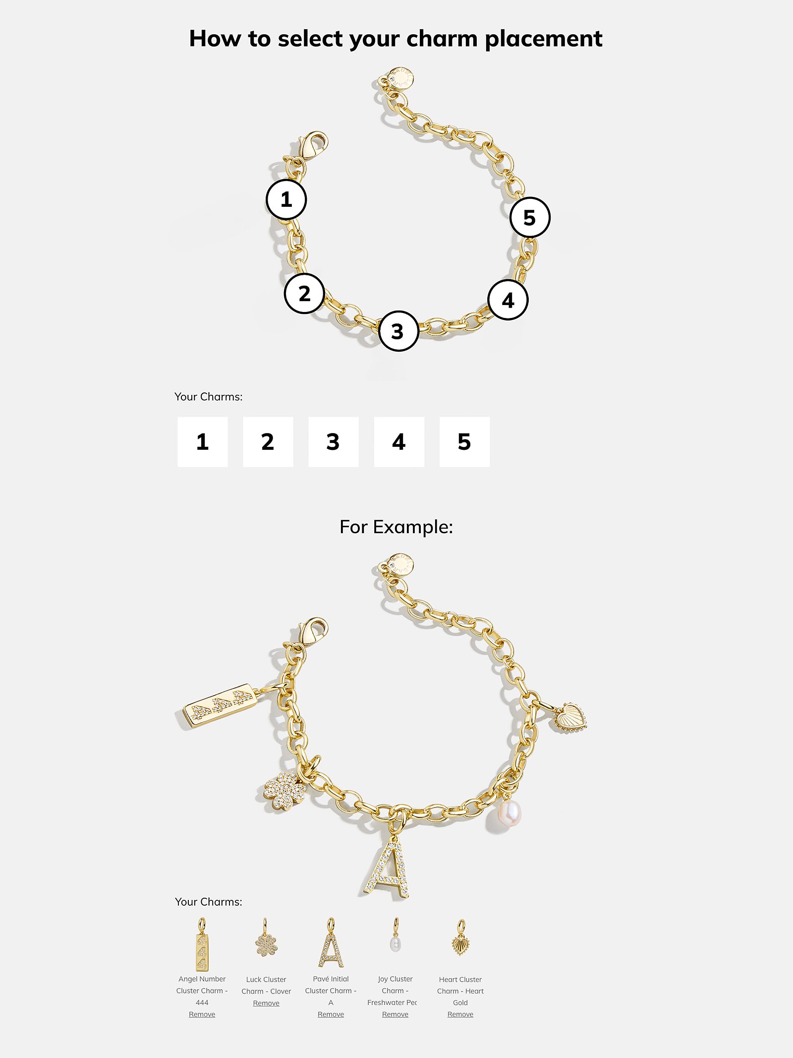 Spaced Custom Charm Bracelet - Spaced Charm Bracelet - Image 6