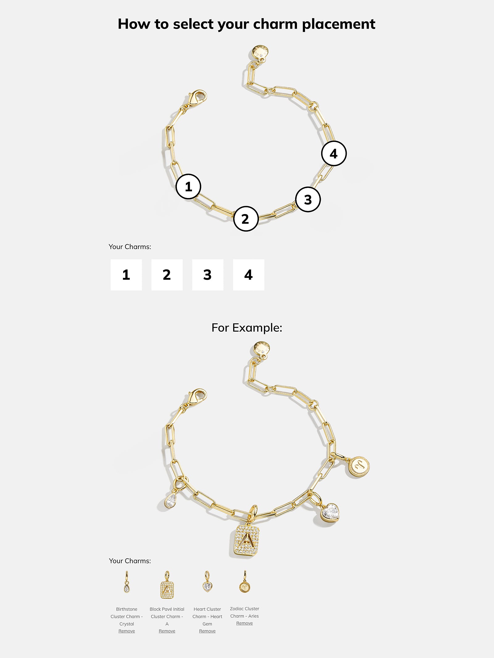 Spaced Custom Charm Bracelet - Spaced Charm Bracelet - Image 15