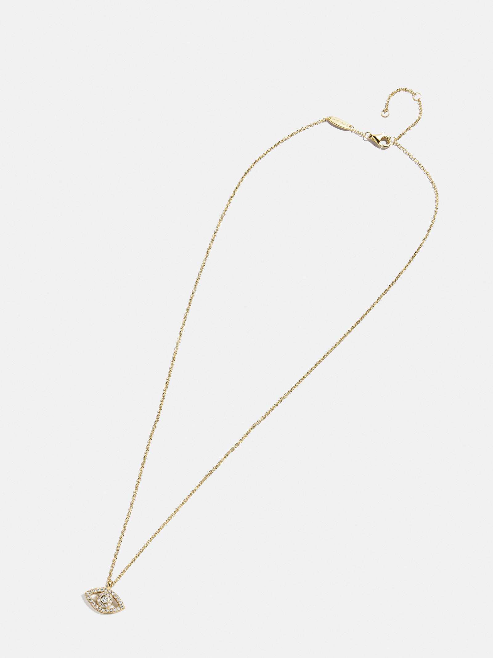 18K Gold Motif Necklace - Evil Eye - Image 3