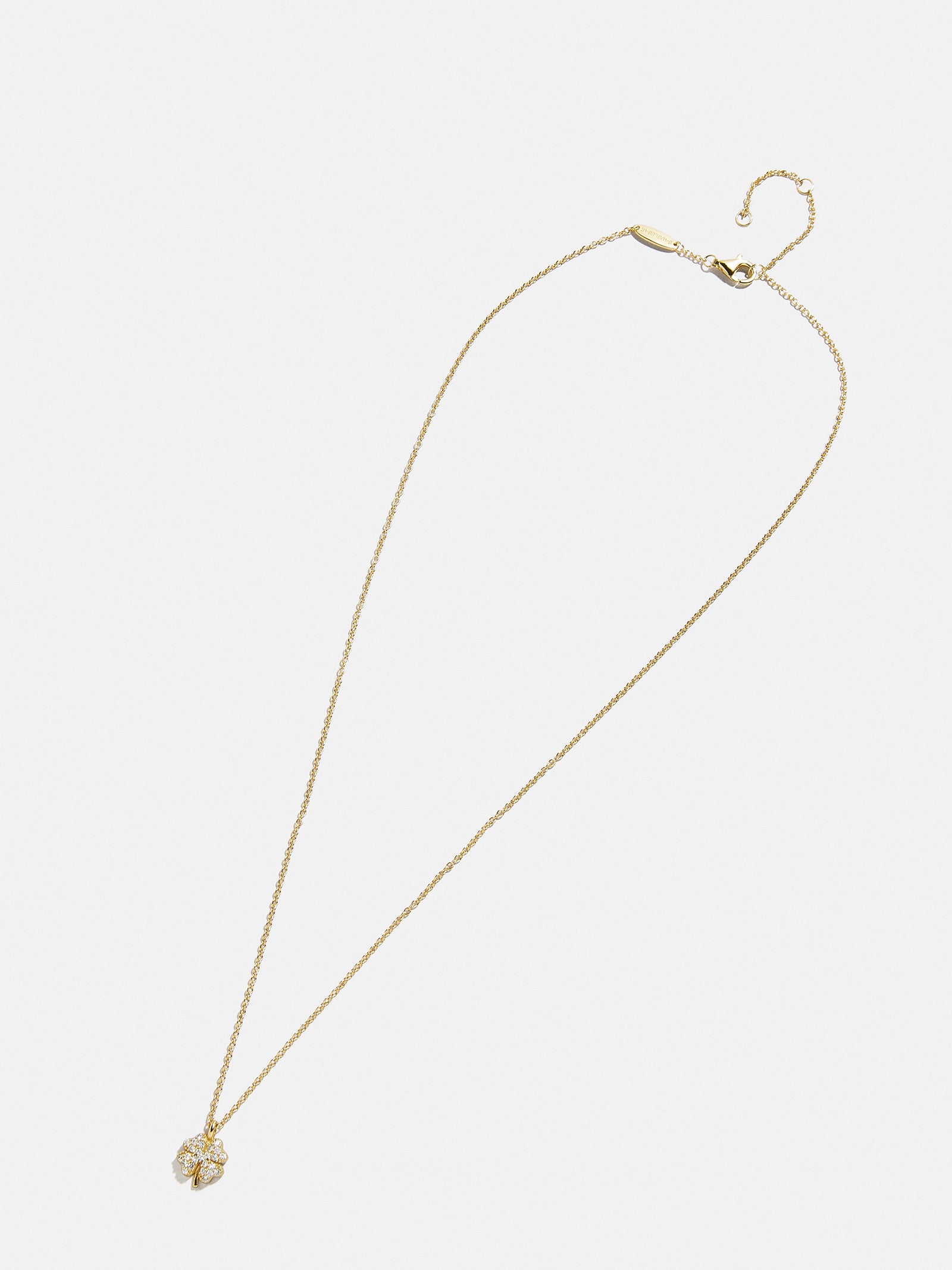 18K Gold Motif Necklace - Clover - Image 3