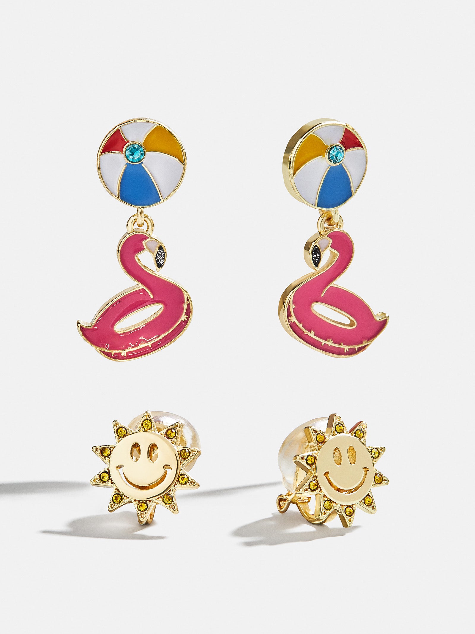 Vacation Mode Kids' Earring Set - Sun