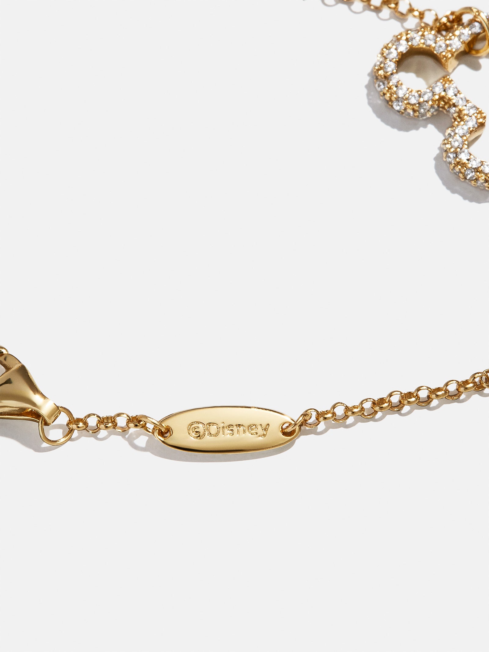 Disney Mickey Mouse 18K Gold Plated Sterling Silver Pavé Bracelet - Gold/Pavé - Image 4
