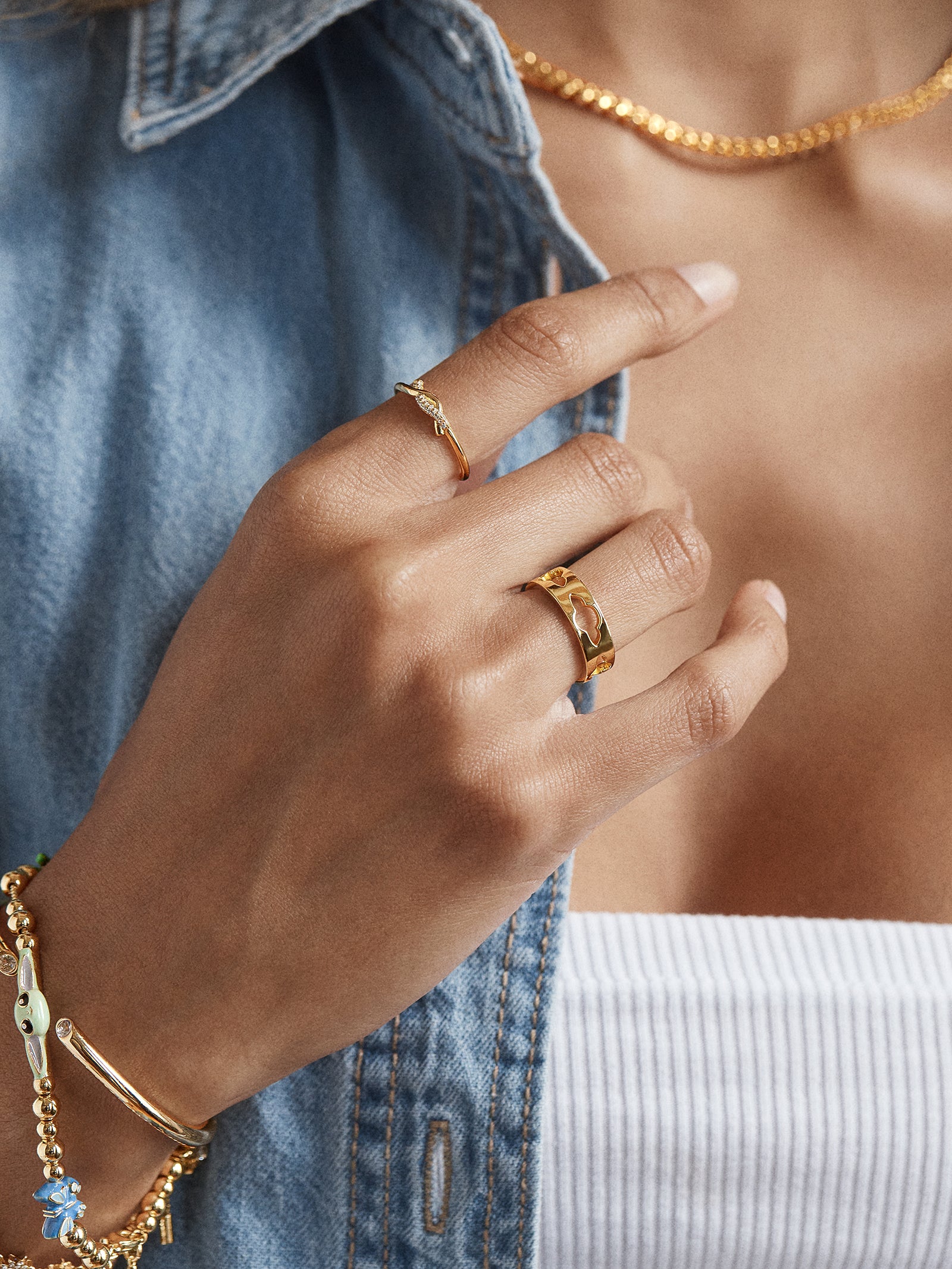 STAR WARS? GROGU? 18K Gold Cutout Ring - Gold - Image 2