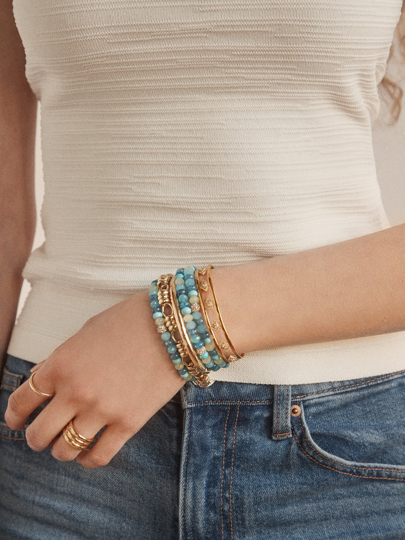 Marysol Semi-Precious Bracelet - Turquoise - Image 2