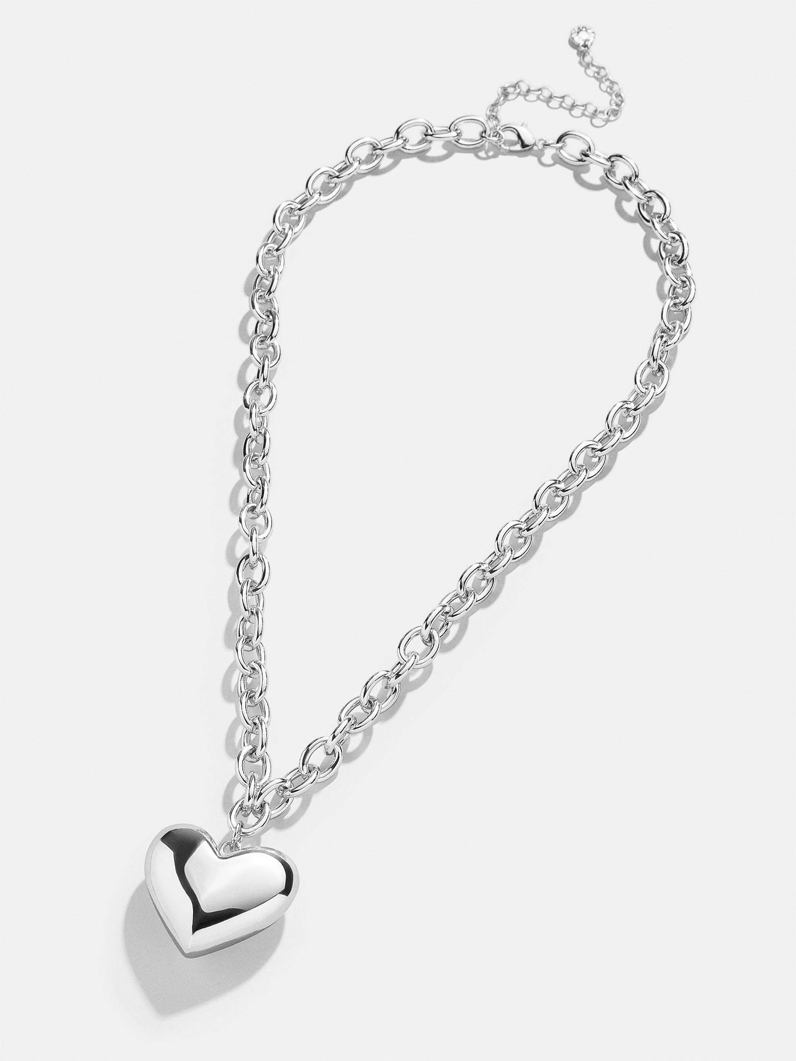 Millie Bubble Heart Necklace - Silver - Image 3