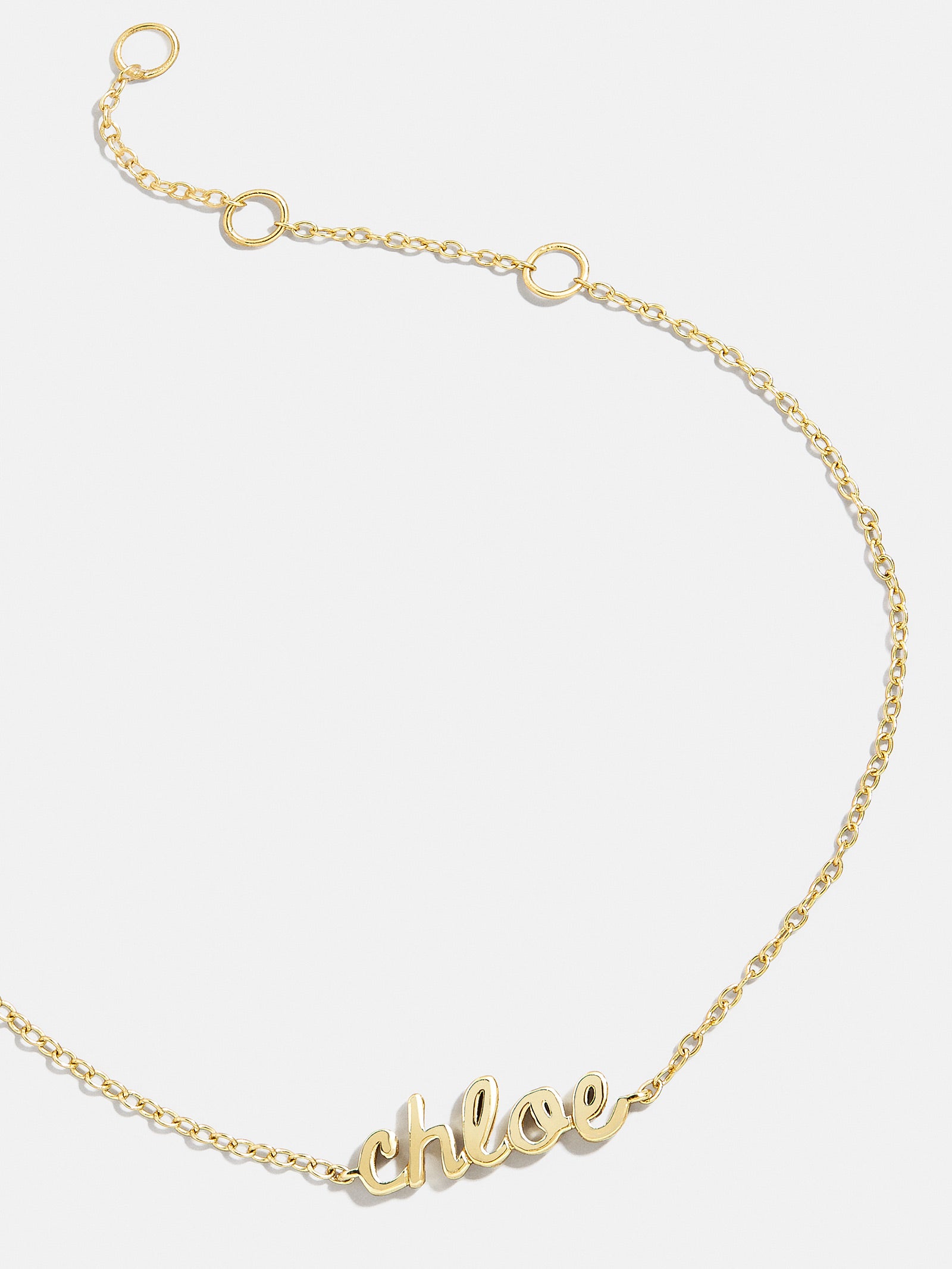 18K Gold Custom Nameplate Bracelet - 18K Gold