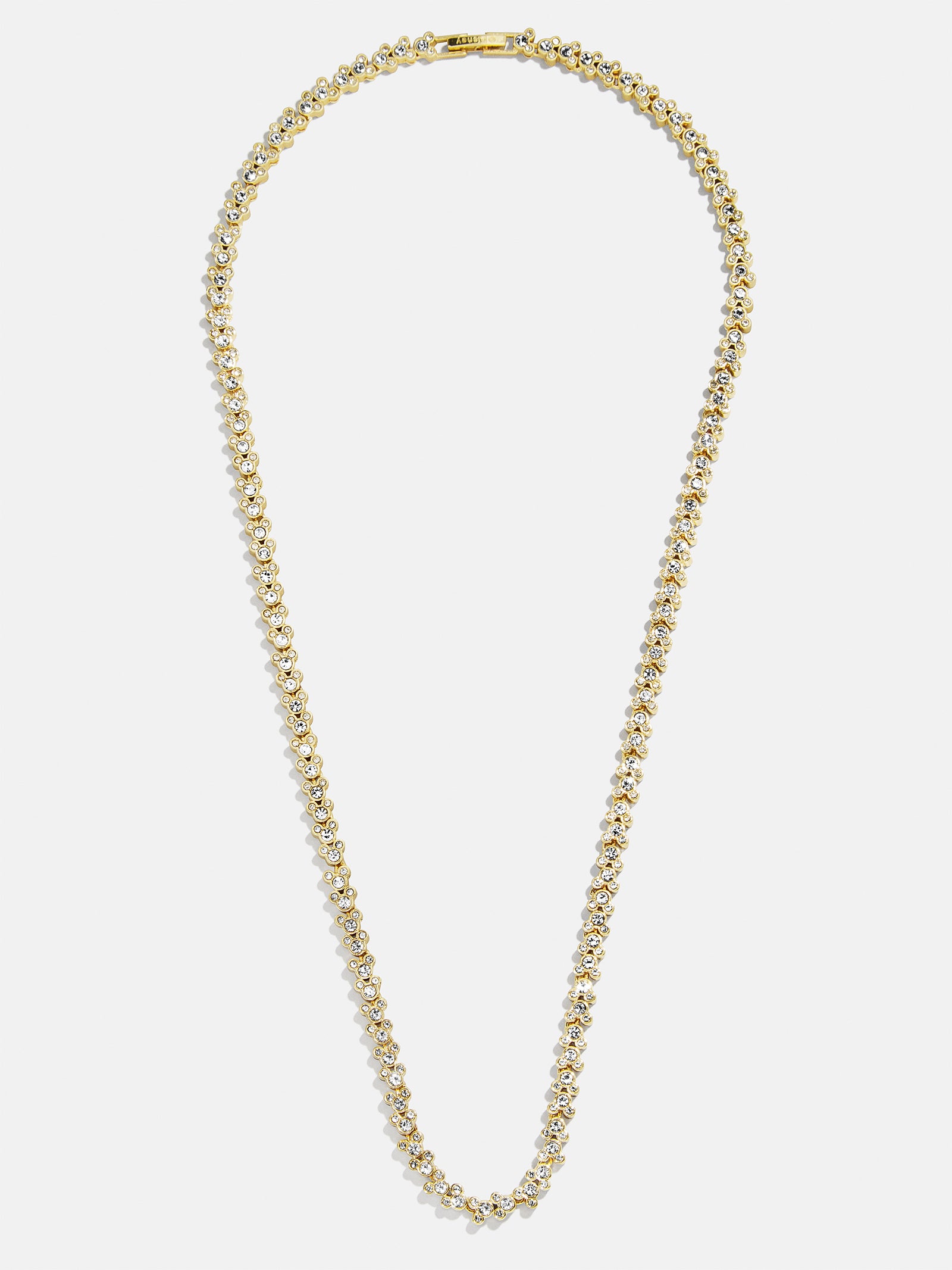 Disney Mickey Mouse Repeating Tennis Necklace - Gold/Pav?? - Image 3